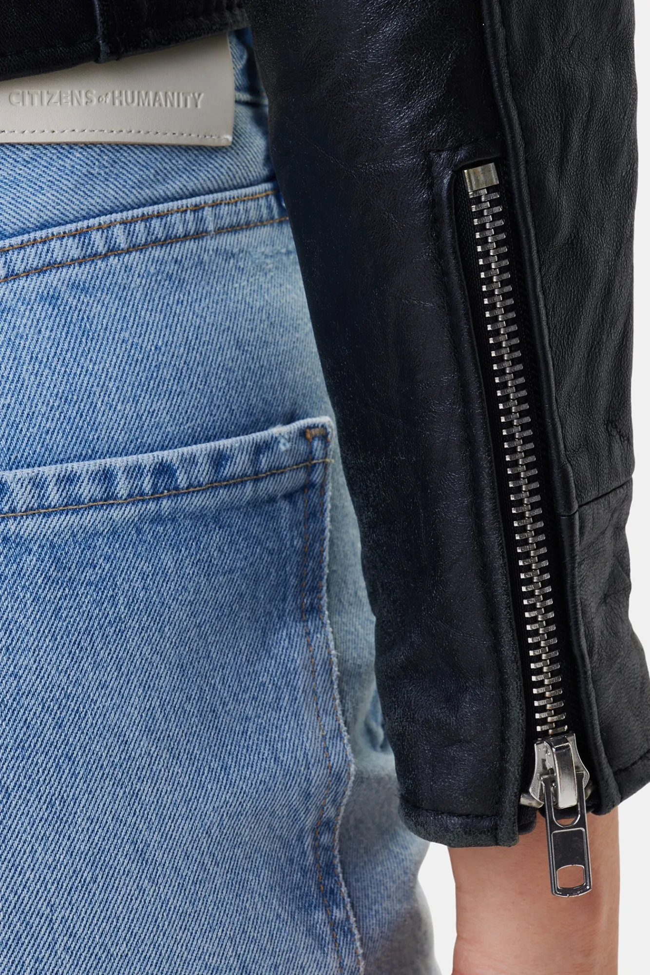 Amour Vert Deadwood Joan Leather Biker Jacket- Jackets & Outerwear