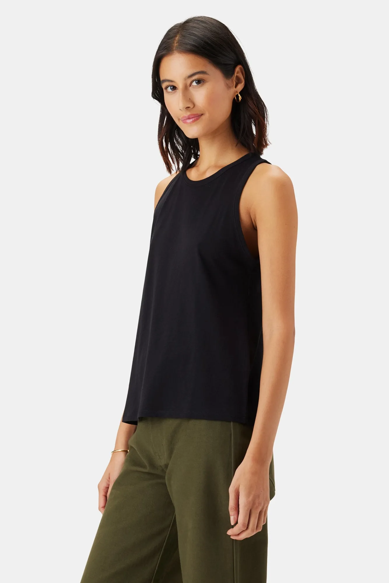 Amour Vert Jillian Organic Cotton Tank- Tops|Clearance