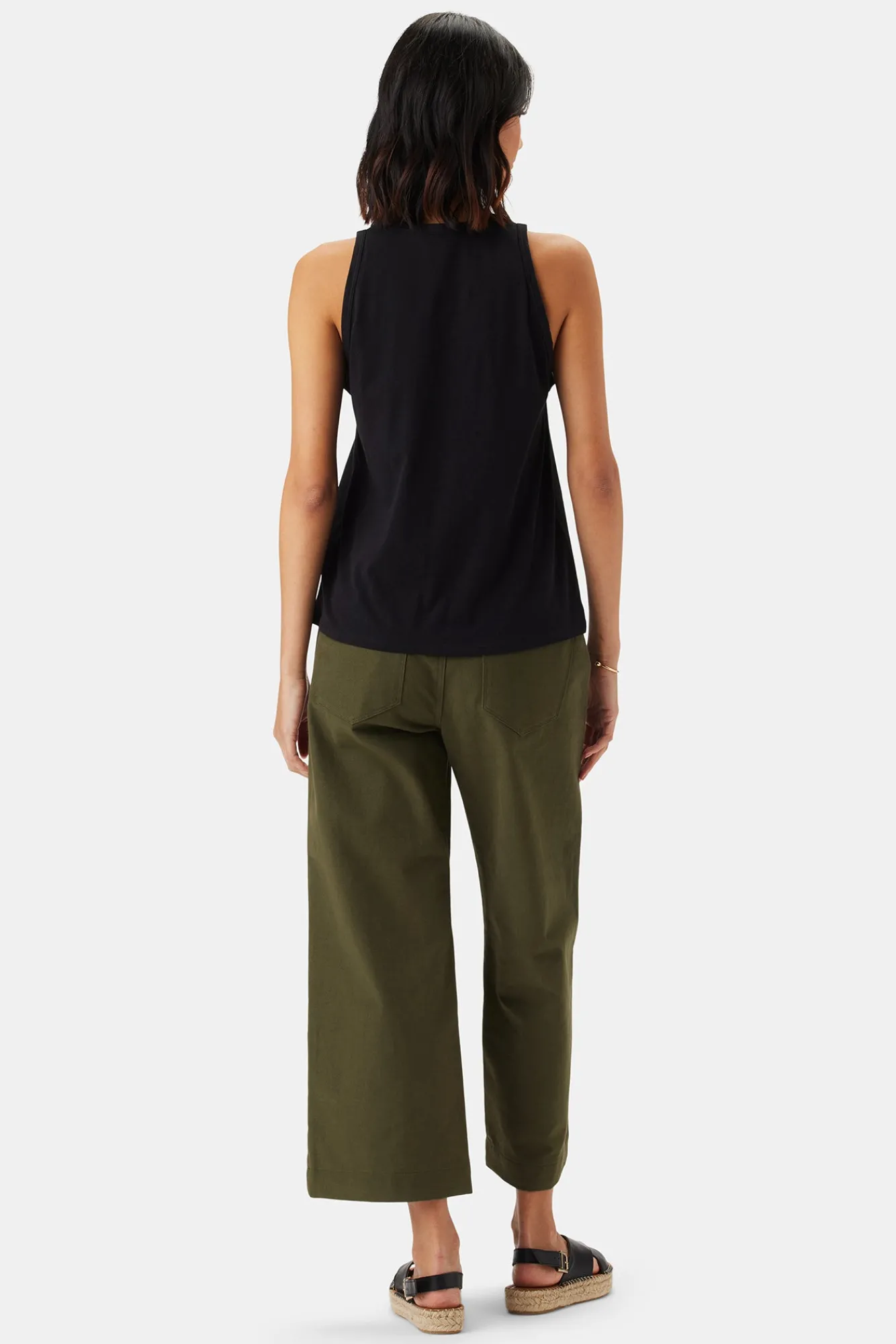 Amour Vert Jillian Organic Cotton Tank- Tops|Clearance