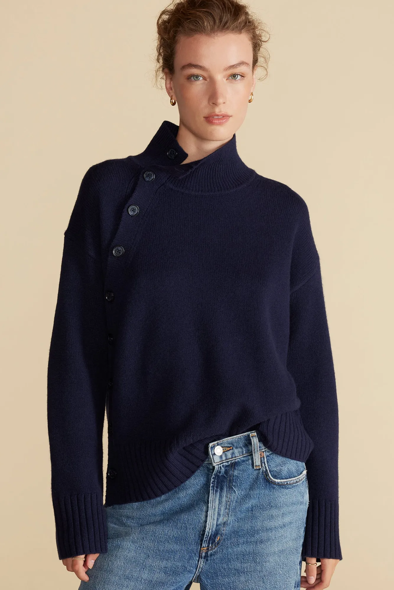 Amour Vert Leonie Turtleneck Sweater- Sweaters & Cardigans