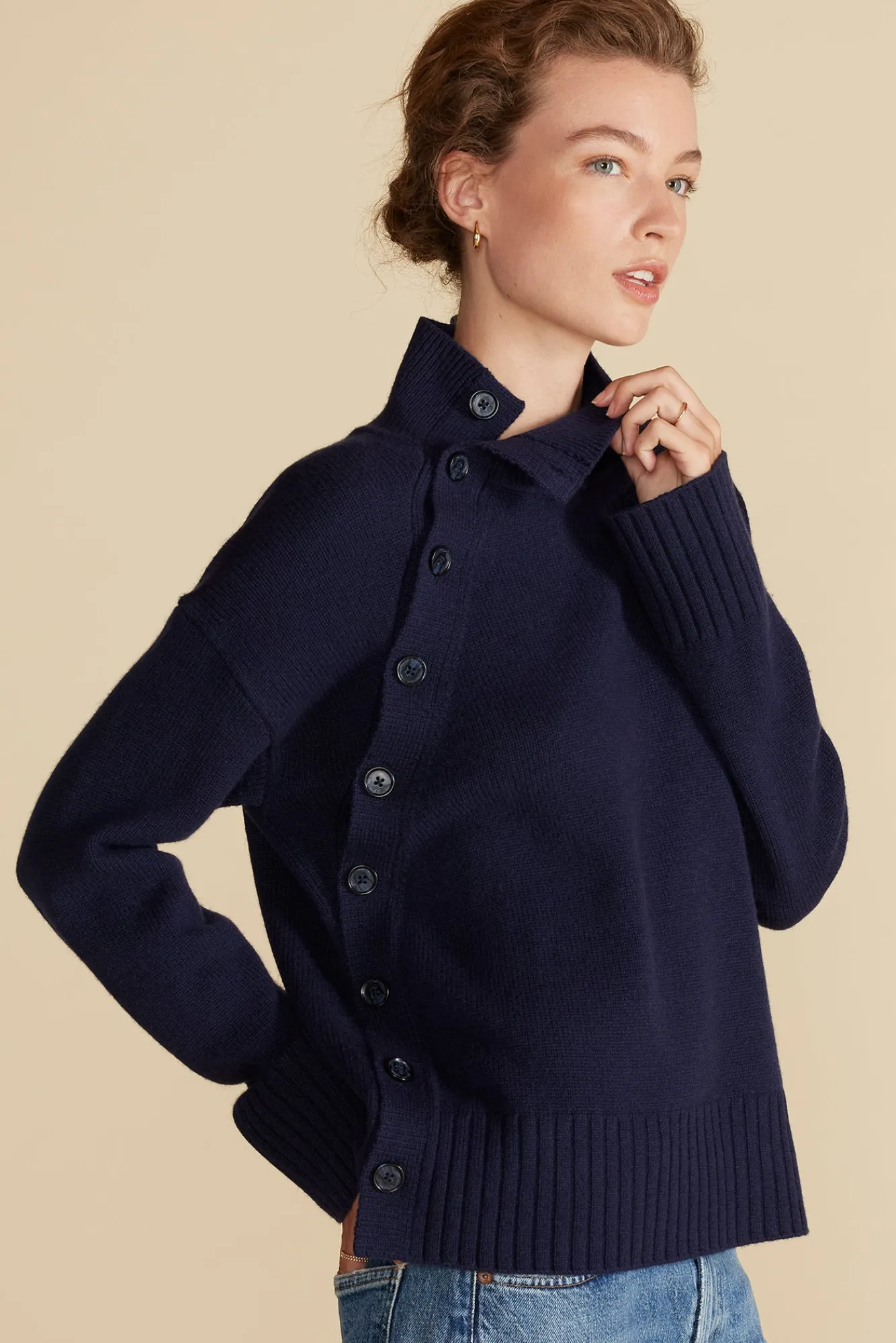 Amour Vert Leonie Turtleneck Sweater- Sweaters & Cardigans