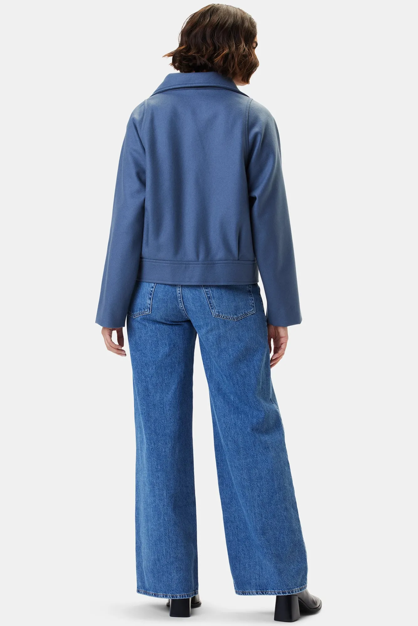 Amour Vert Joelle Wool Twill Jacket- Jackets & Outerwear|Clearance