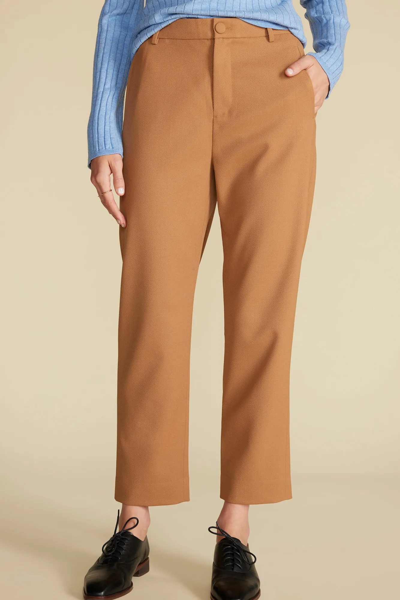 Amour Vert Taper Tailored Ankle Trouser- Pants