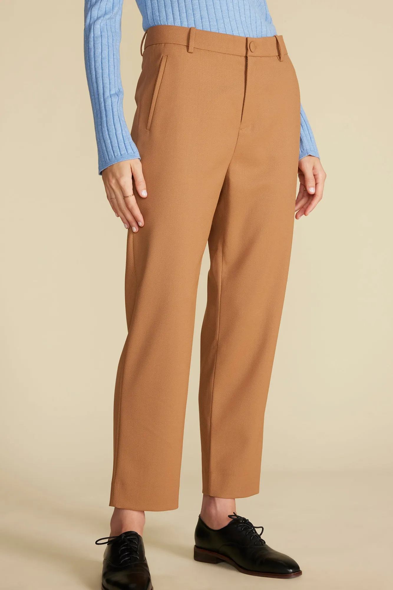Amour Vert Taper Tailored Ankle Trouser- Pants