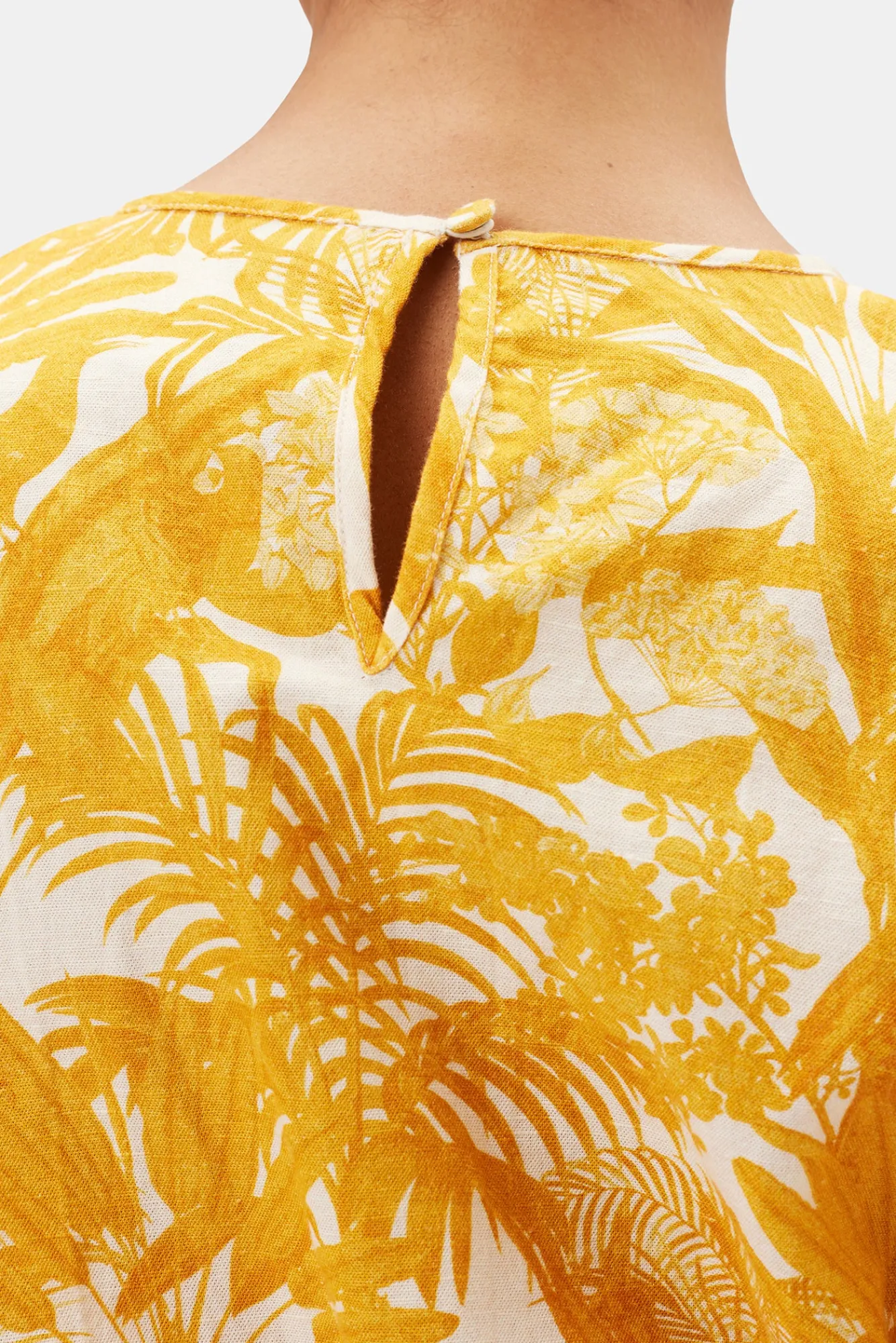 Amour Vert Lisa Cotton Linen Top- Tops|Clearance