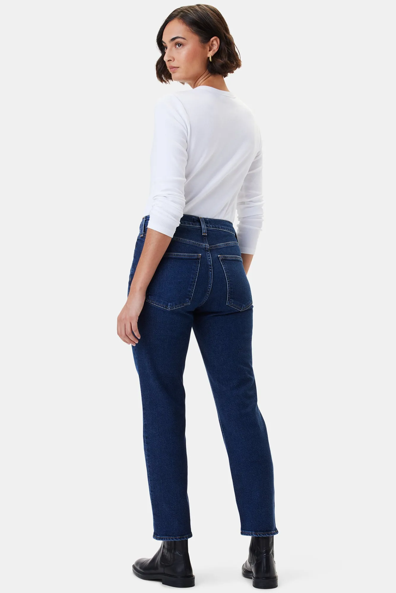 Amour Vert AGOLDE Kye Mid Rise Straight Crop- Pants|Denim