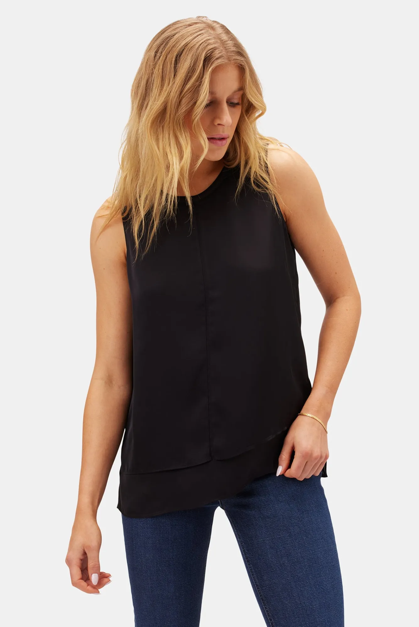 Amour Vert Zola Doubled Tank- Tops|Clearance