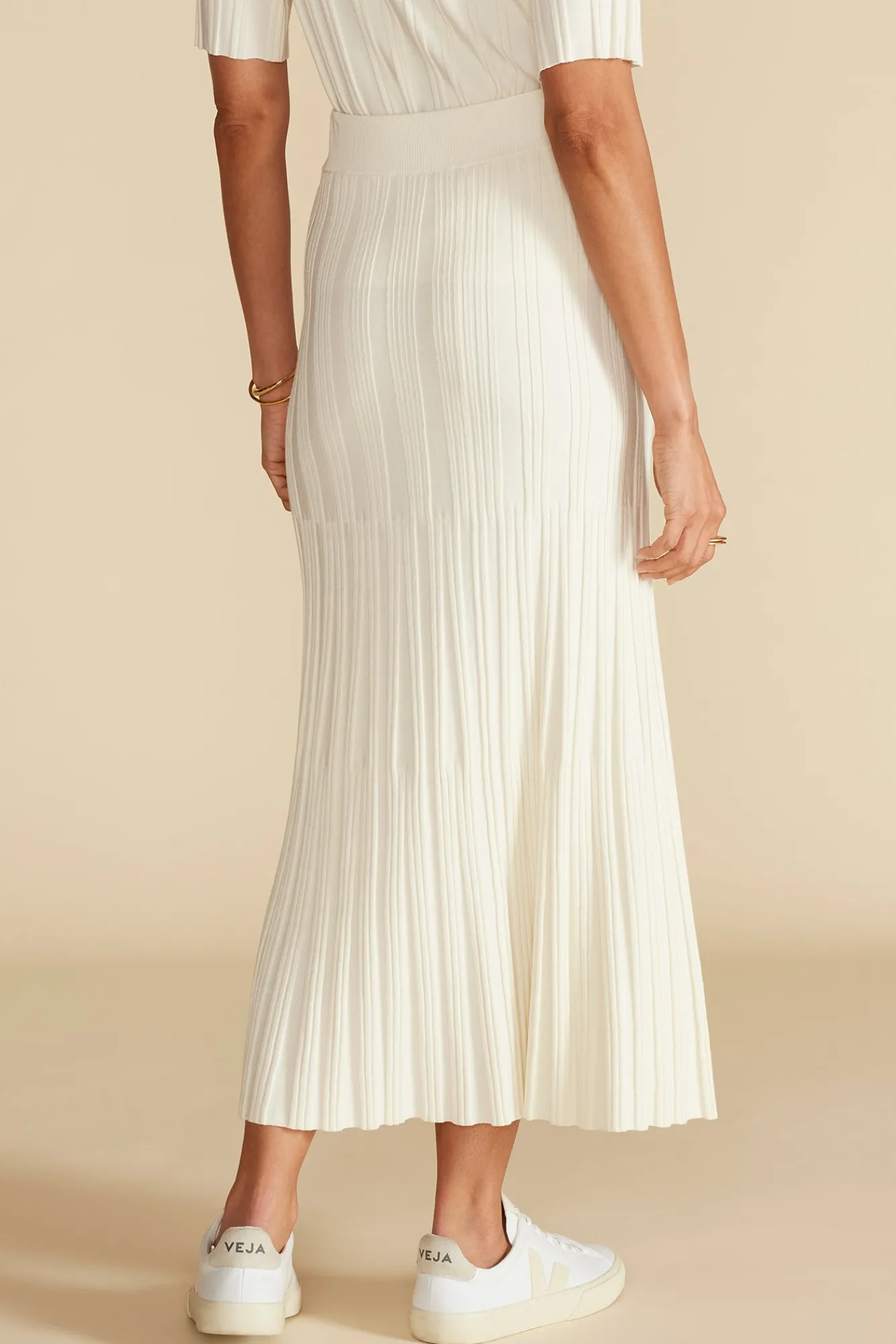 Amour Vert Cerise Knit Midi Skirt- Skirts|Clearance