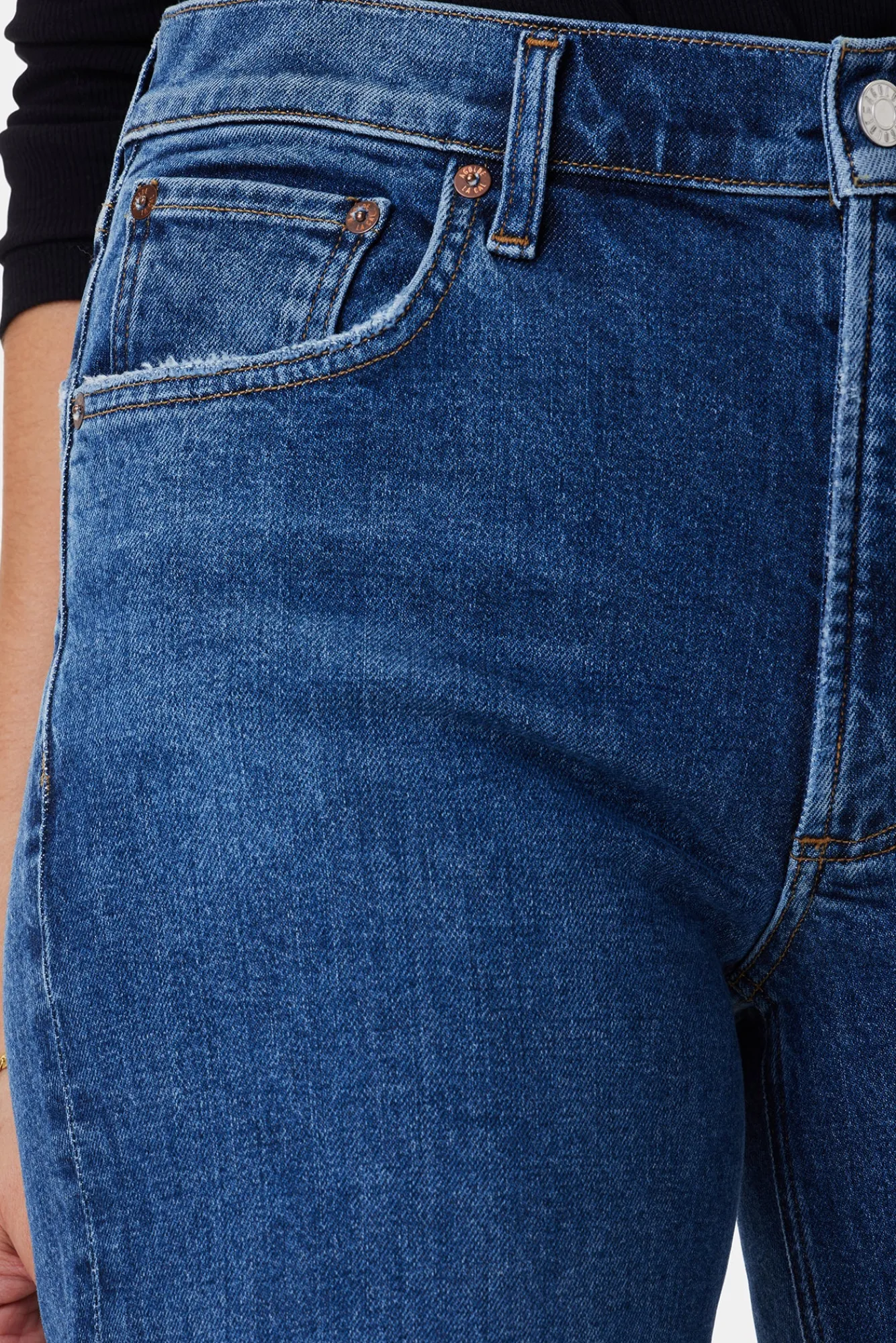 Amour Vert AGOLDE Kye Mid Rise Straight Crop Jean- Denim|Pants