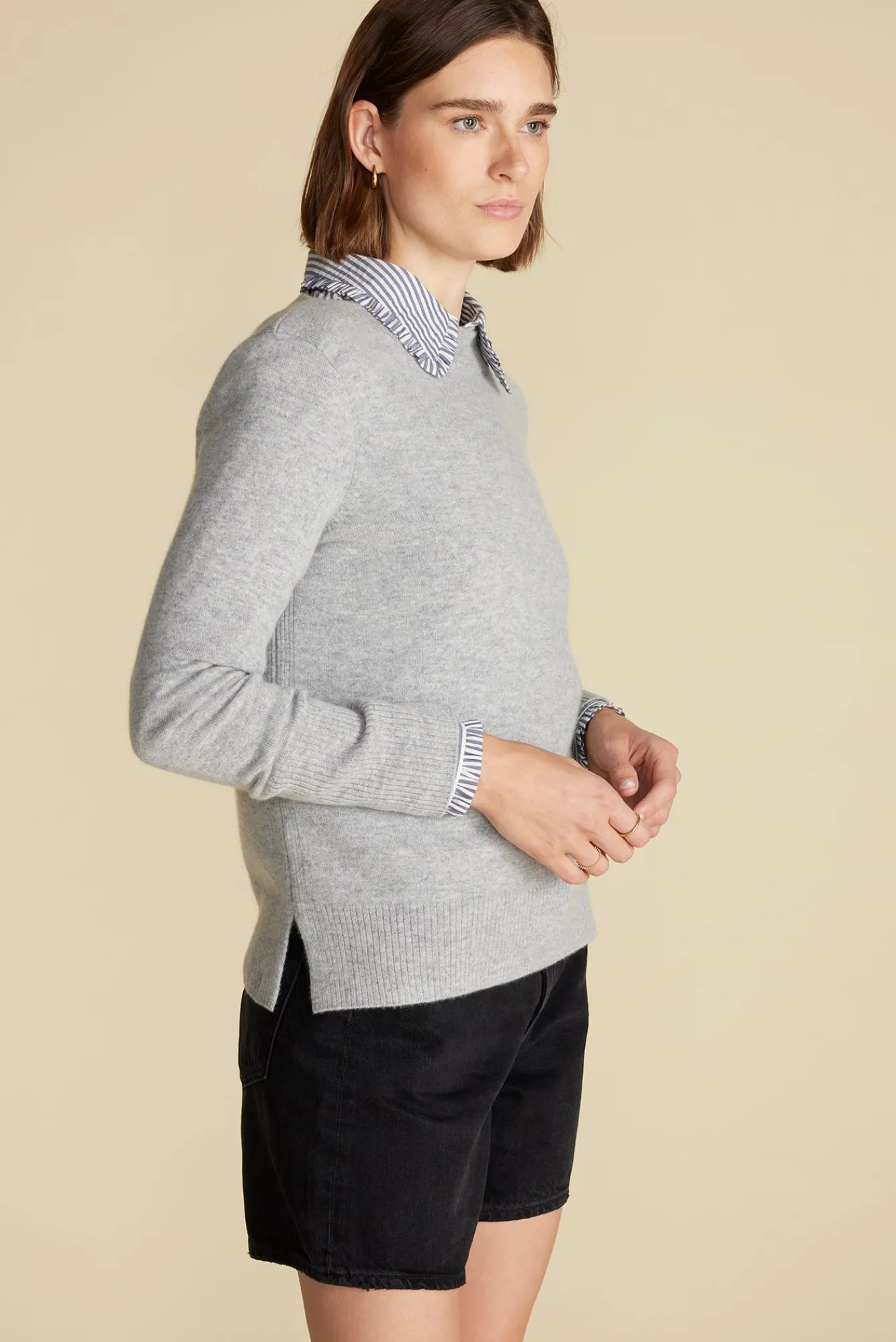Amour Vert Nadia Cashmere Sweater- Sweaters & Cardigans