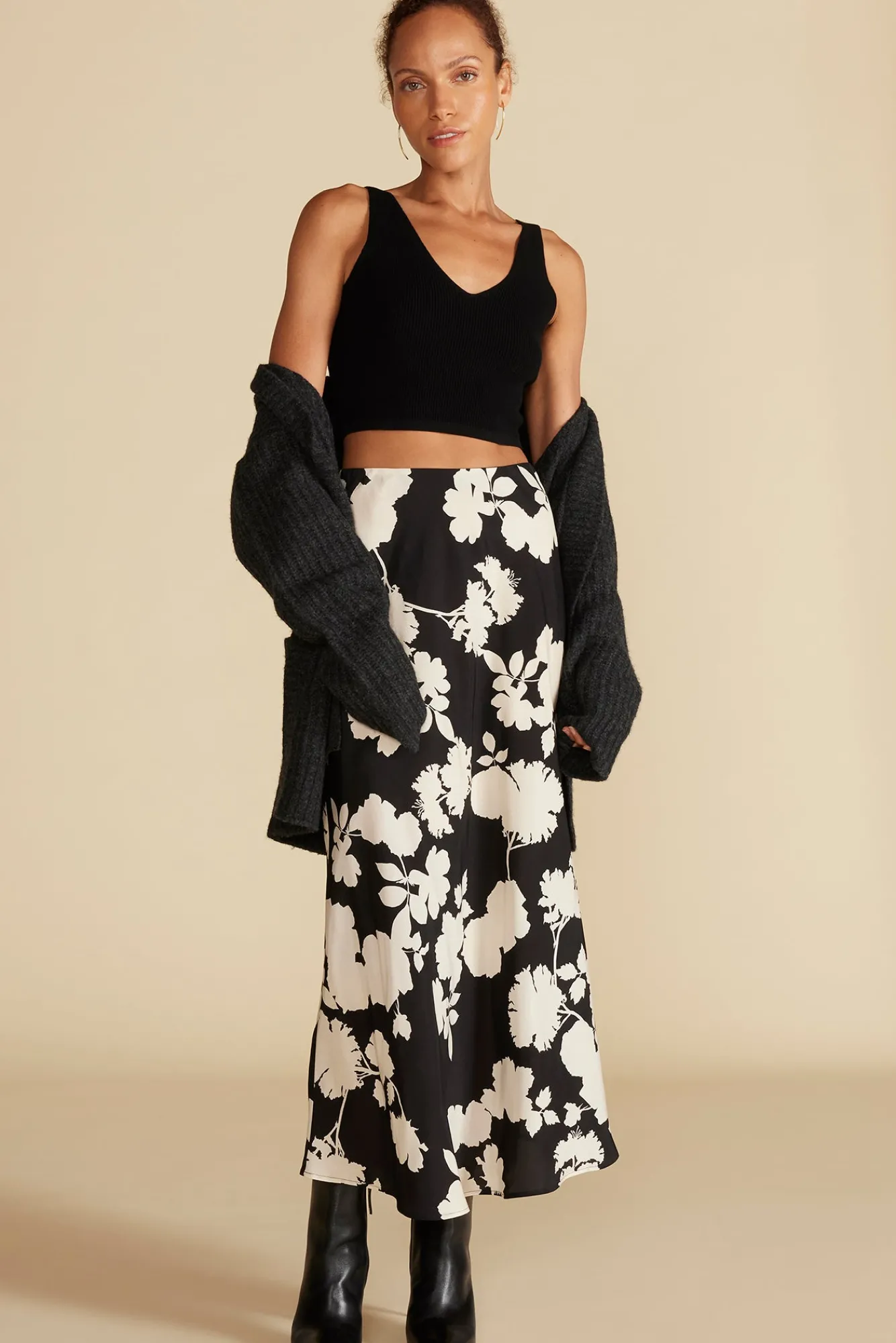 Amour Vert Eve Cupro Slip Skirt- Skirts