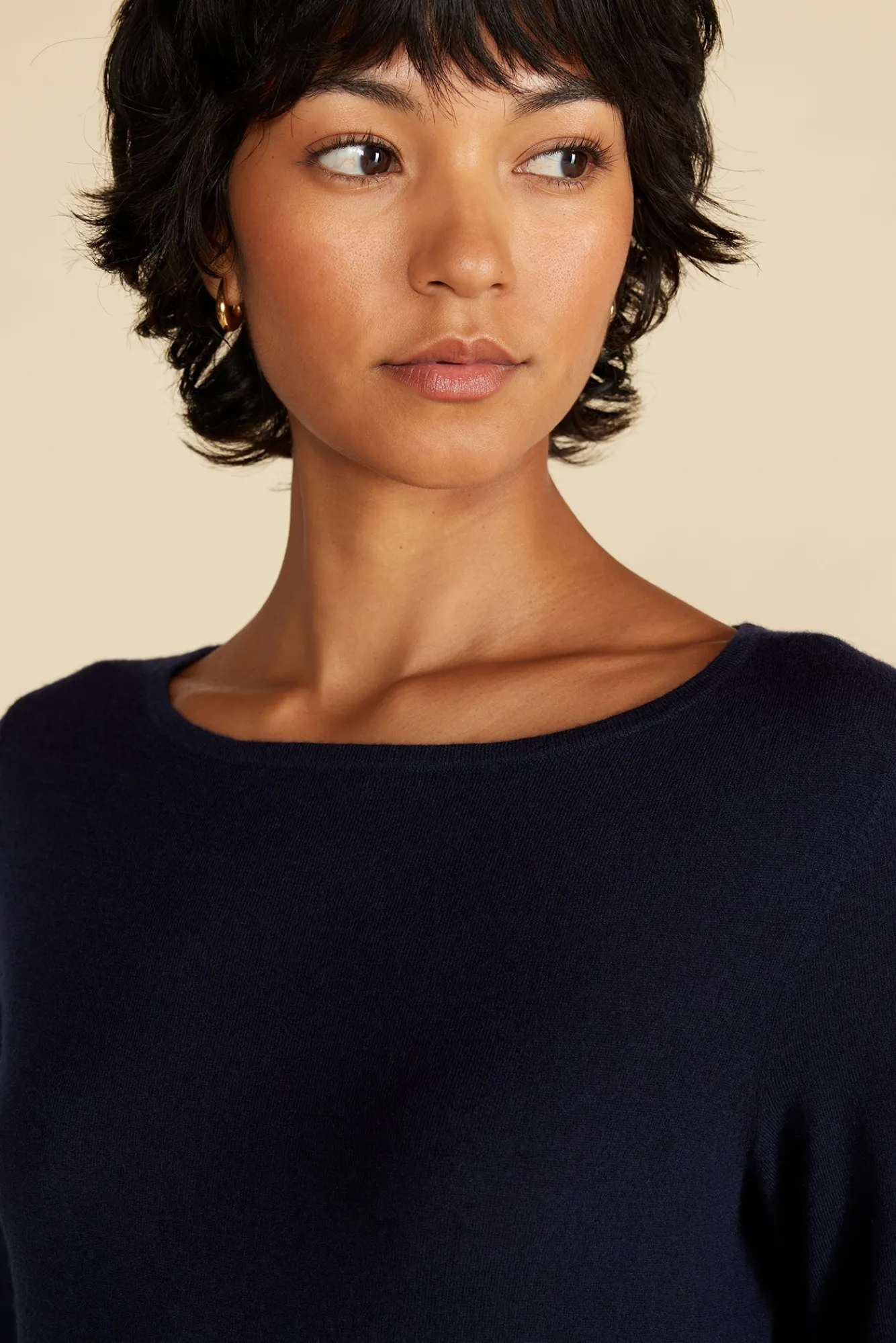 Amour Vert Fran Boatneck Cashmere Sweater- Sweaters & Cardigans