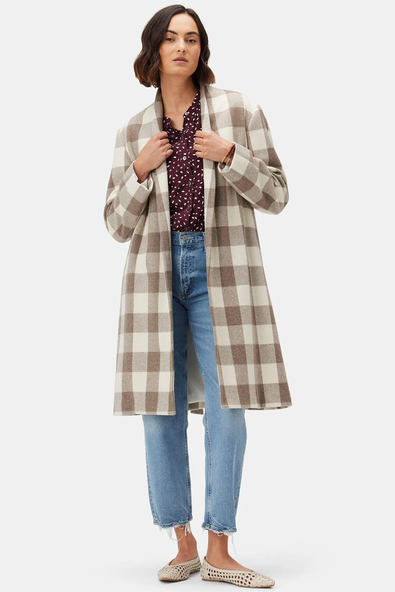 Amour Vert Zuly Wool Twill Coat- Jackets & Outerwear|Clearance