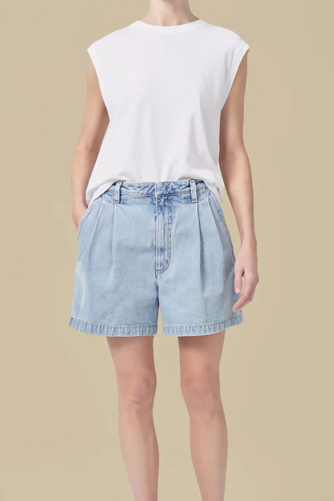 Amour Vert AGOLDE Becker Denim Short- Shorts|Clearance
