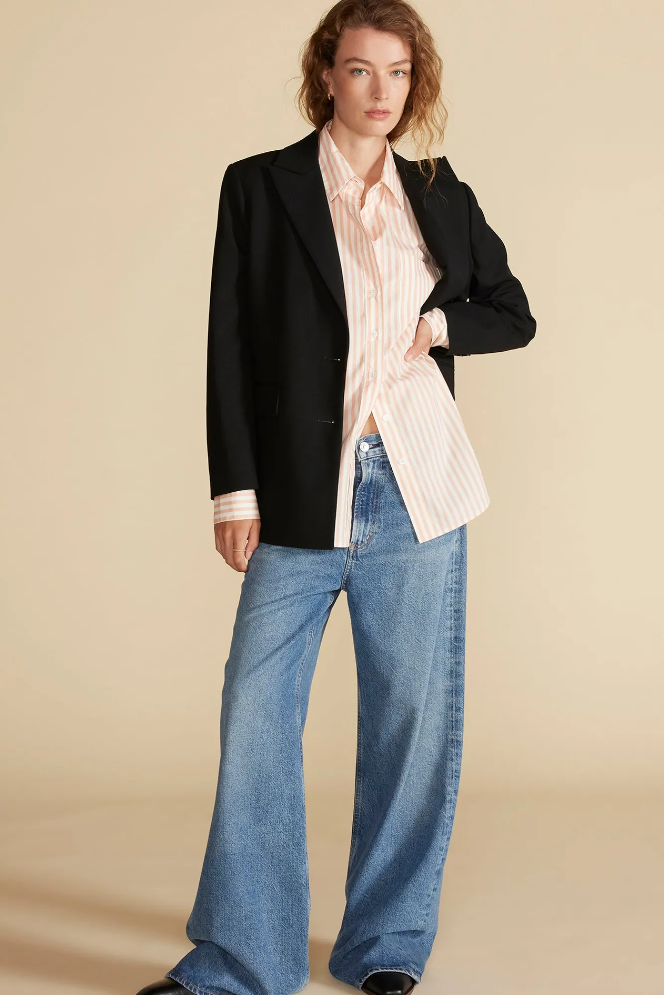 Amour Vert Henri Button Down Shirt- Blouses & Shirts|Tops