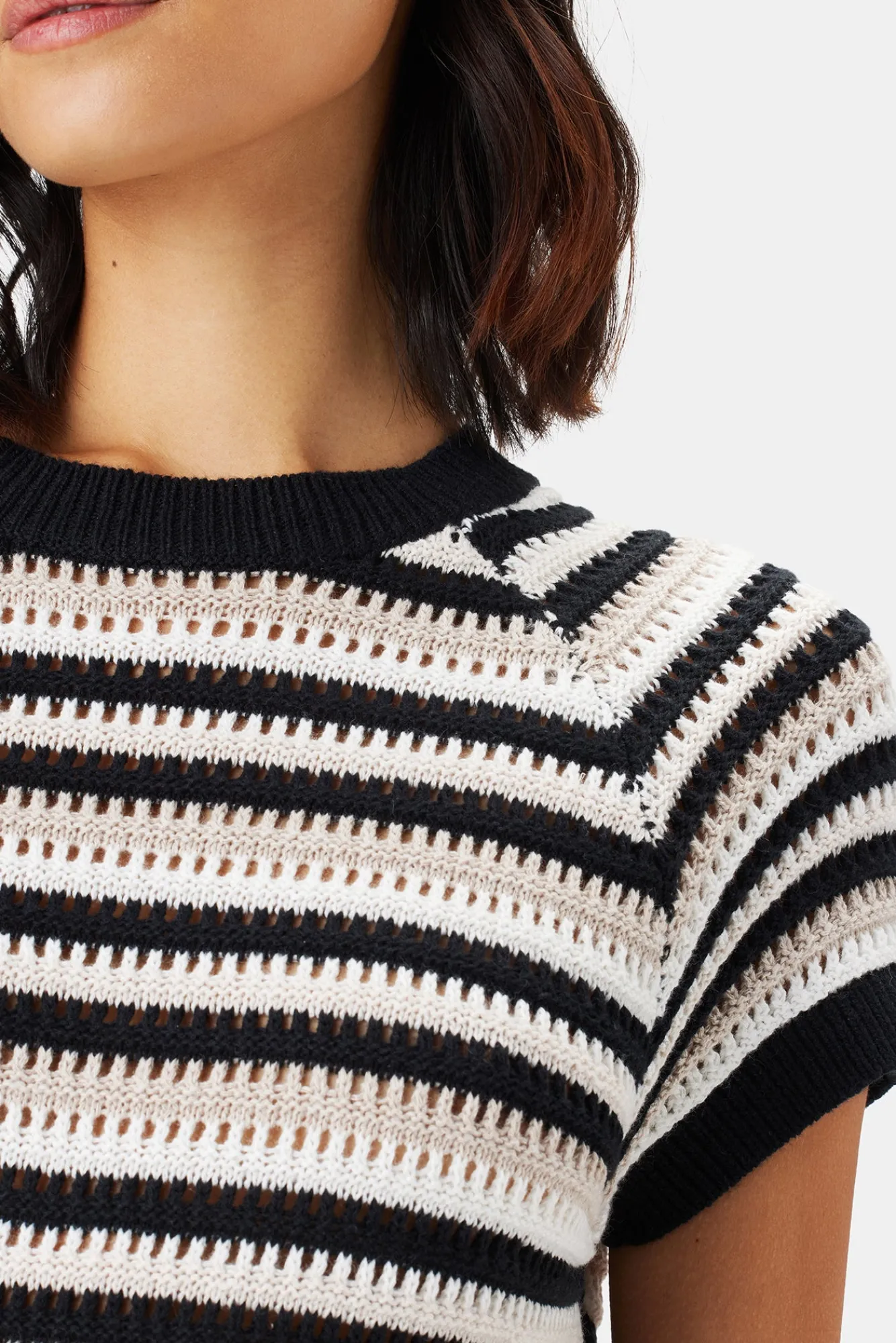 Amour Vert Rosario Crochet Top- Tops|Clearance