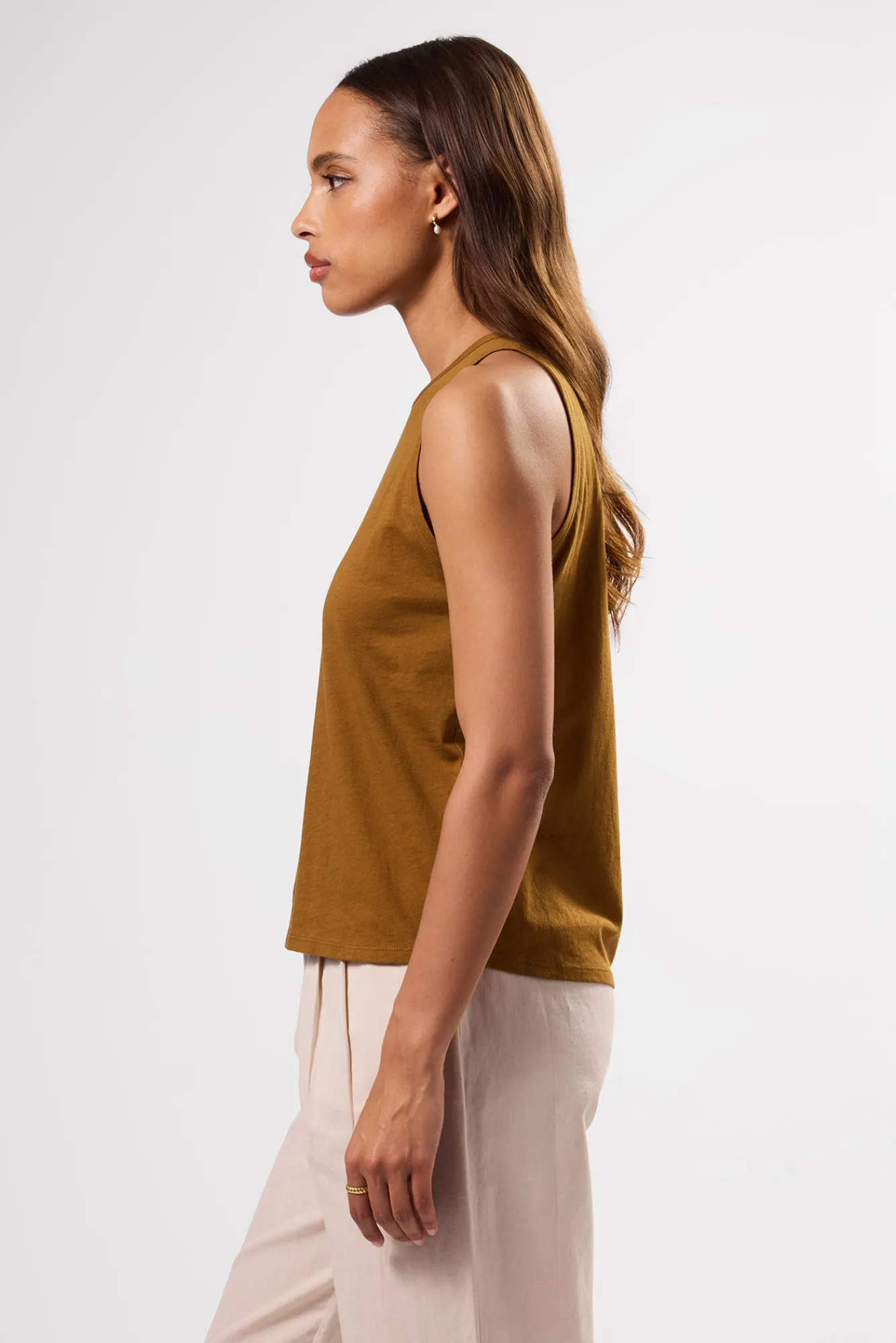 Amour Vert Jillian Organic Cotton Tank- Tops|Clearance