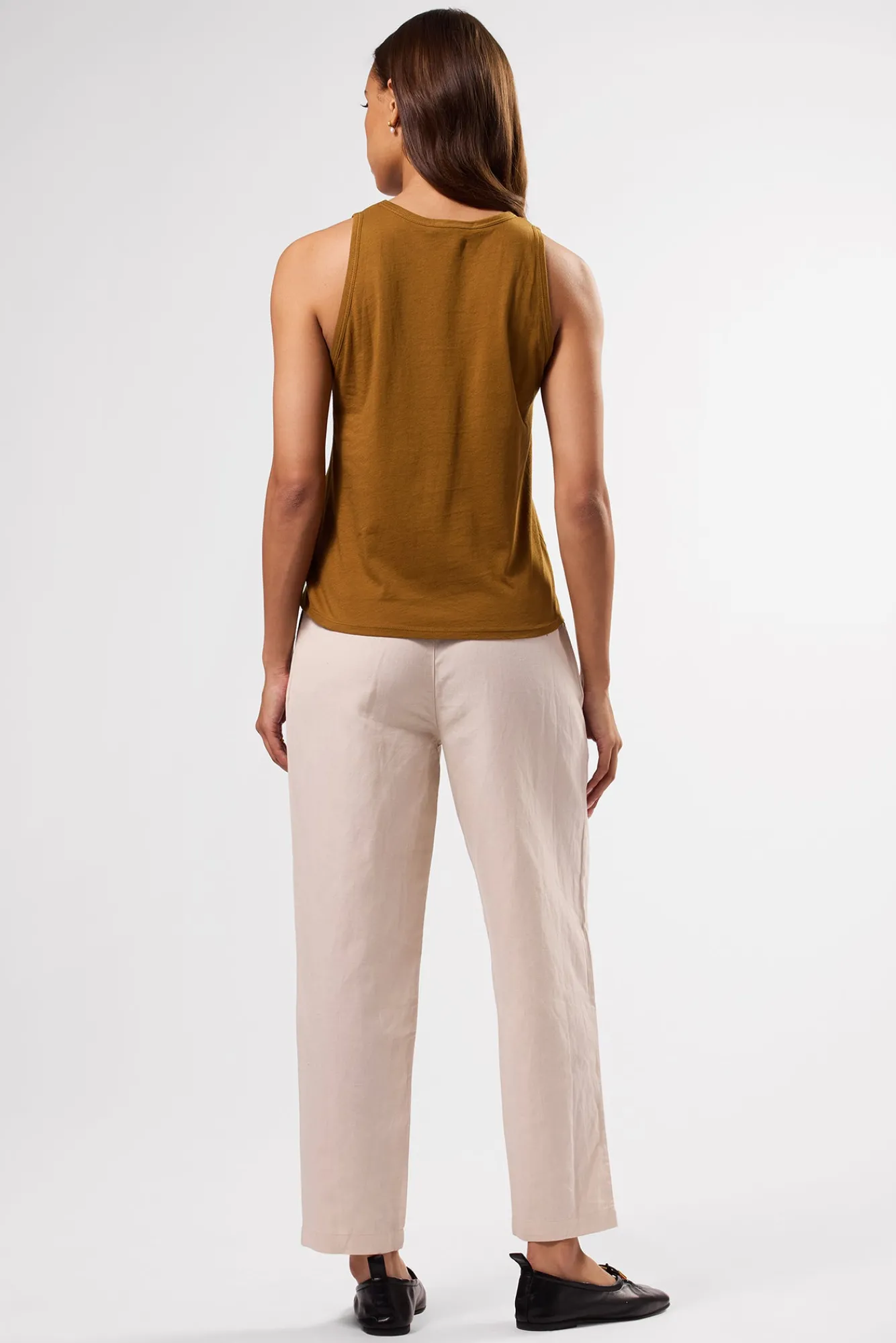 Amour Vert Jillian Organic Cotton Tank- Tops|Clearance