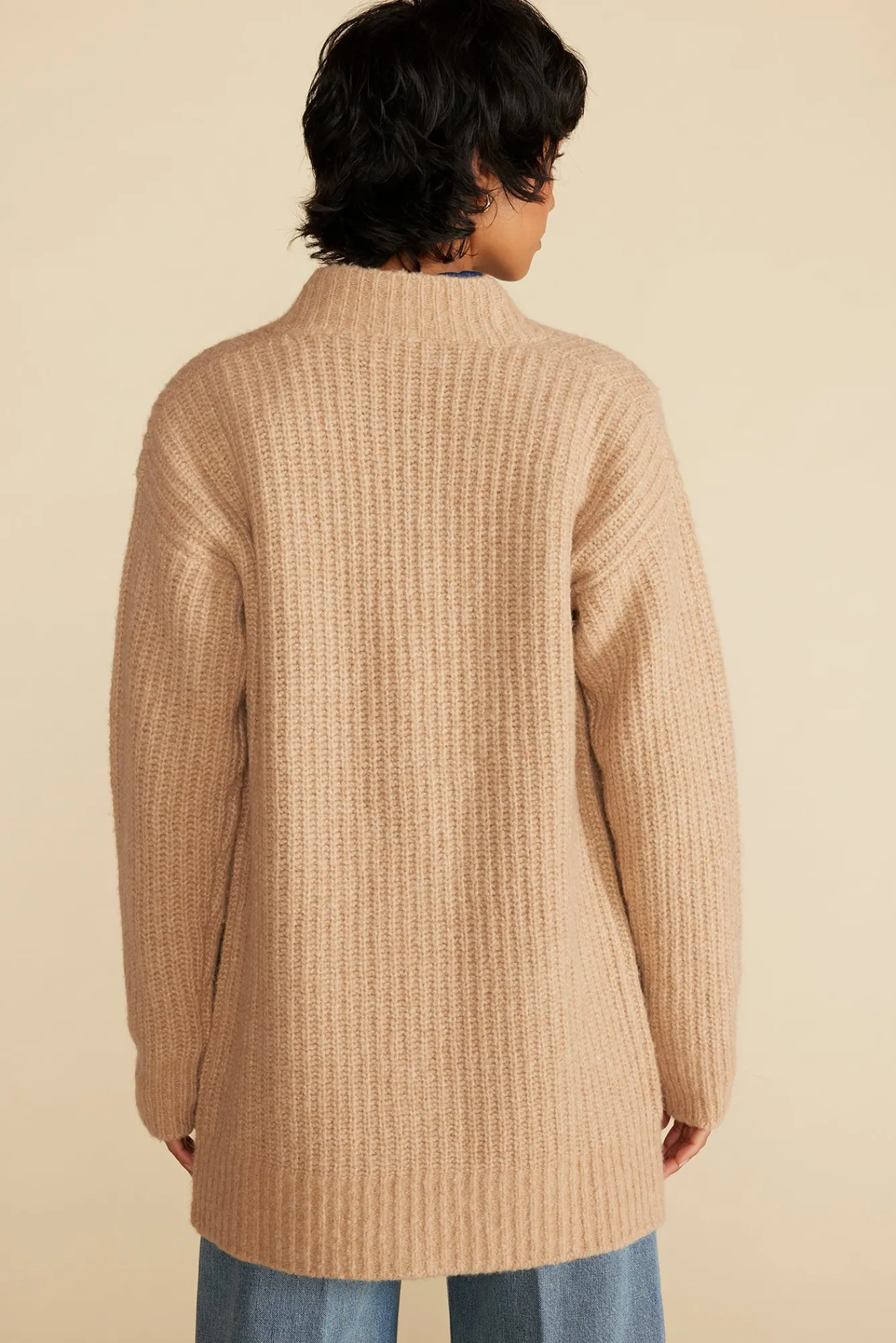 Amour Vert Jeune Relaxed Open Front Cardigan- Sweaters & Cardigans|Clearance