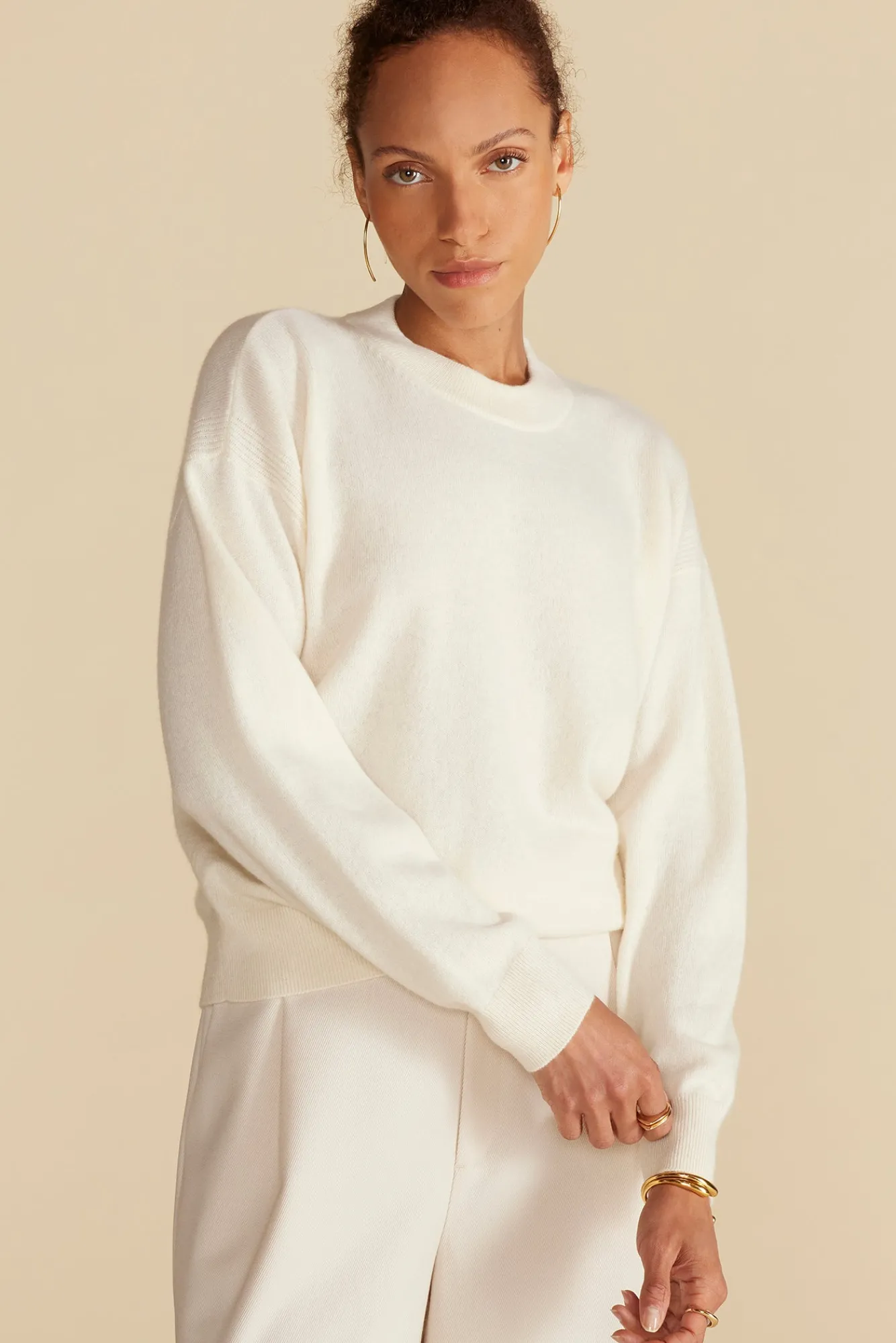 Amour Vert Pearl Cashmere Sweater- Sweaters & Cardigans
