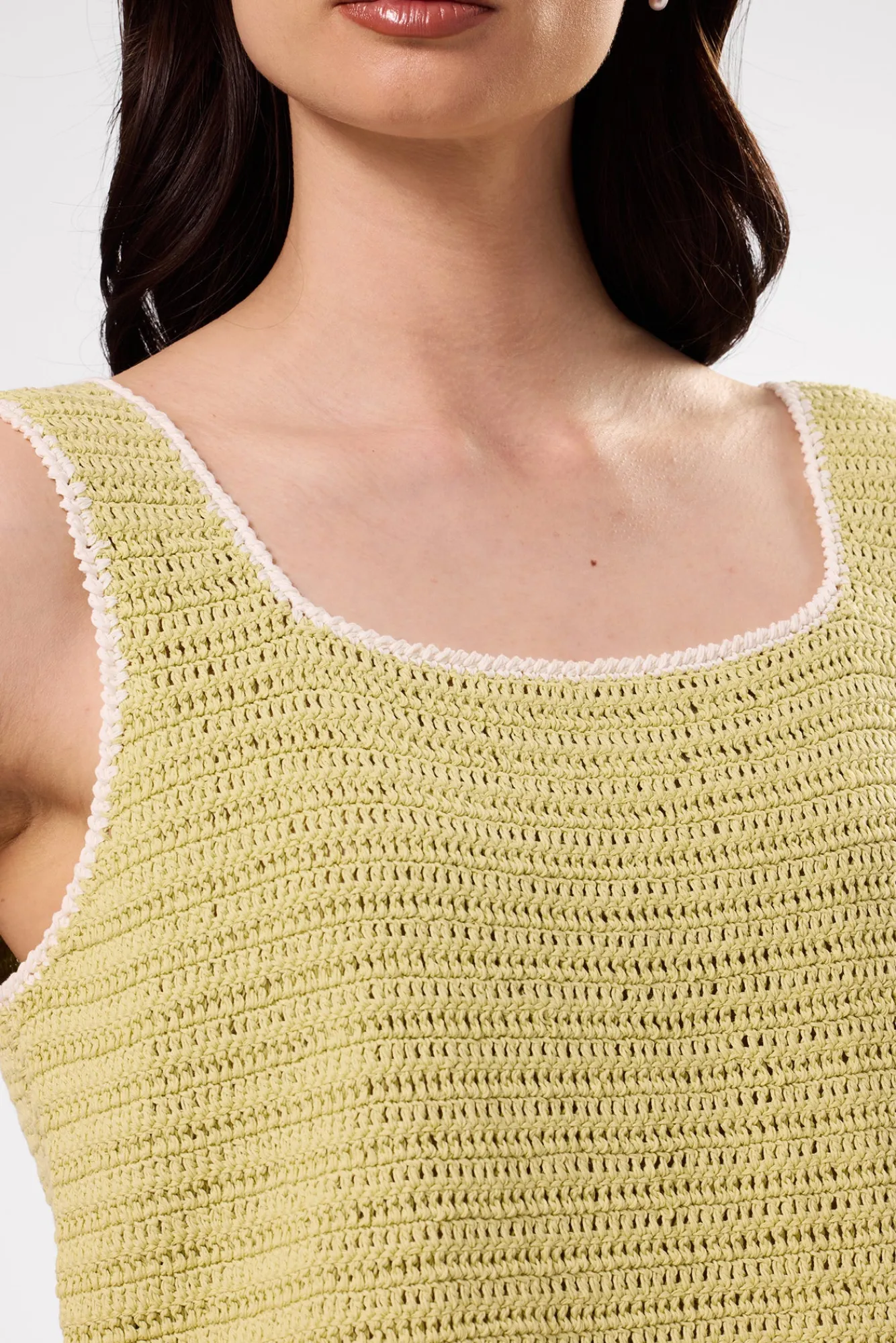 Amour Vert Antibes Crochet Tank- Tops|Clearance