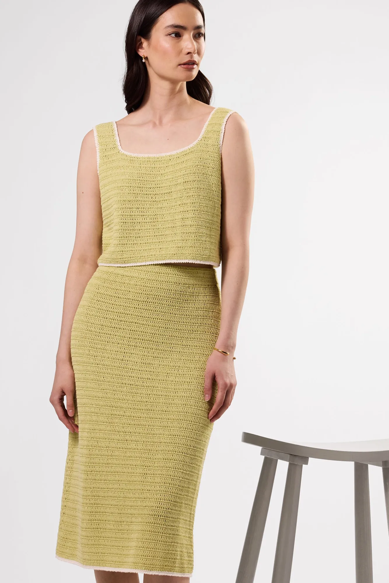 Amour Vert Antibes Crochet Tank- Tops|Clearance