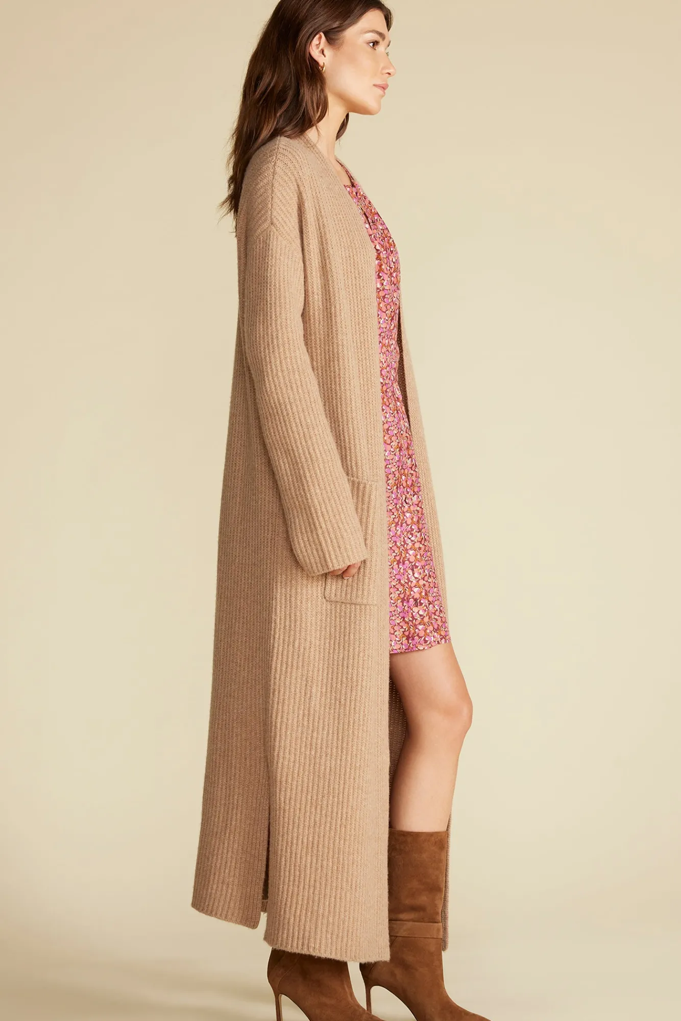 Amour Vert Pauline Wool Cashmere Sweater Coat- Sweaters & Cardigans