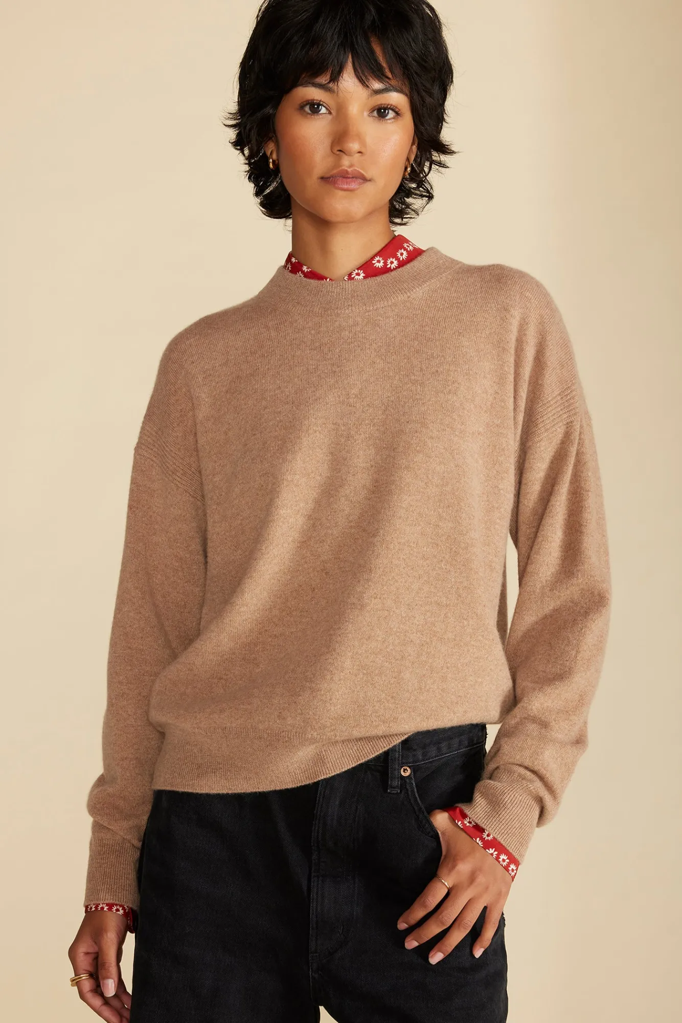 Amour Vert Pearl Cashmere Sweater- Sweaters & Cardigans