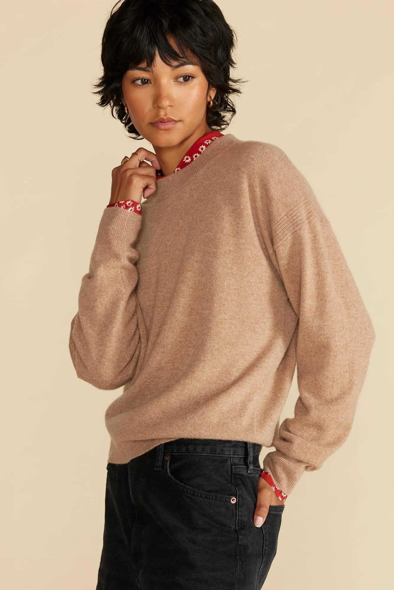 Amour Vert Pearl Cashmere Sweater- Sweaters & Cardigans
