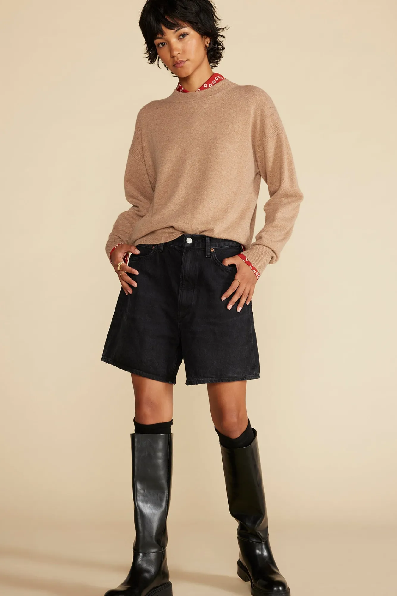 Amour Vert Pearl Cashmere Sweater- Sweaters & Cardigans