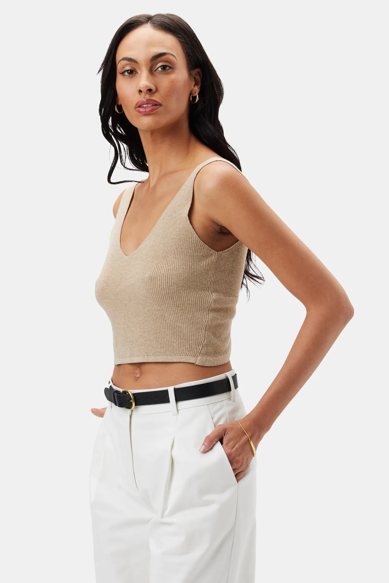 Amour Vert Finn Crop Tank- Tops|Clearance