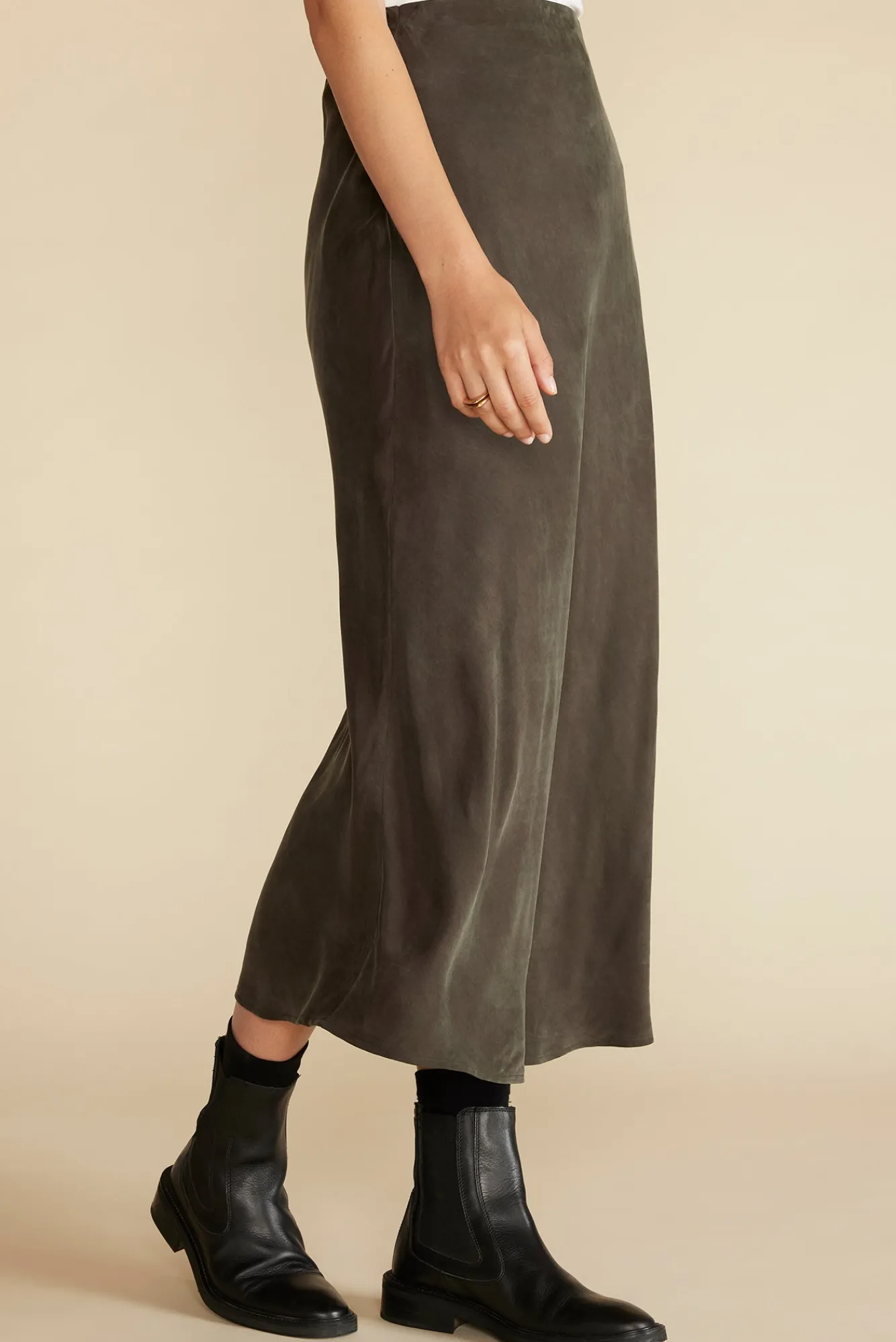 Amour Vert Eve Cupro Slip Skirt- Skirts