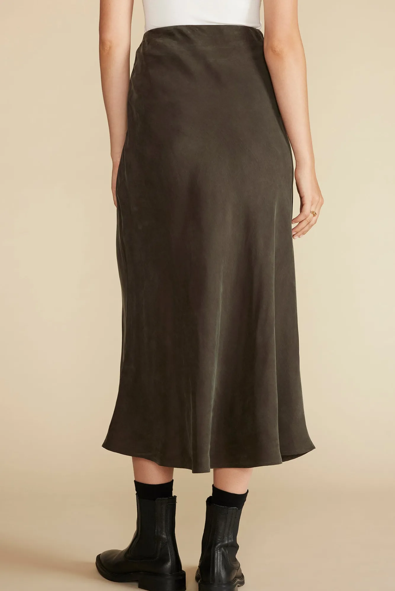 Amour Vert Eve Cupro Slip Skirt- Skirts