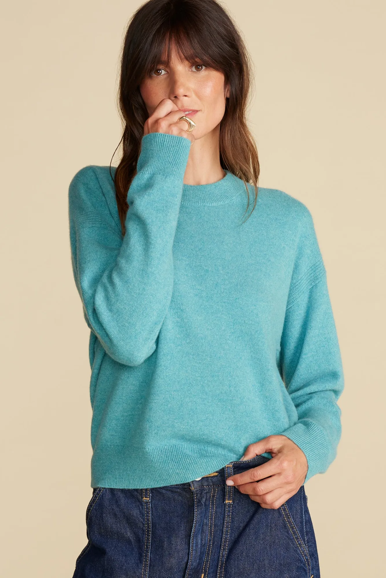 Amour Vert Pearl Cashmere Sweater- Sweaters & Cardigans