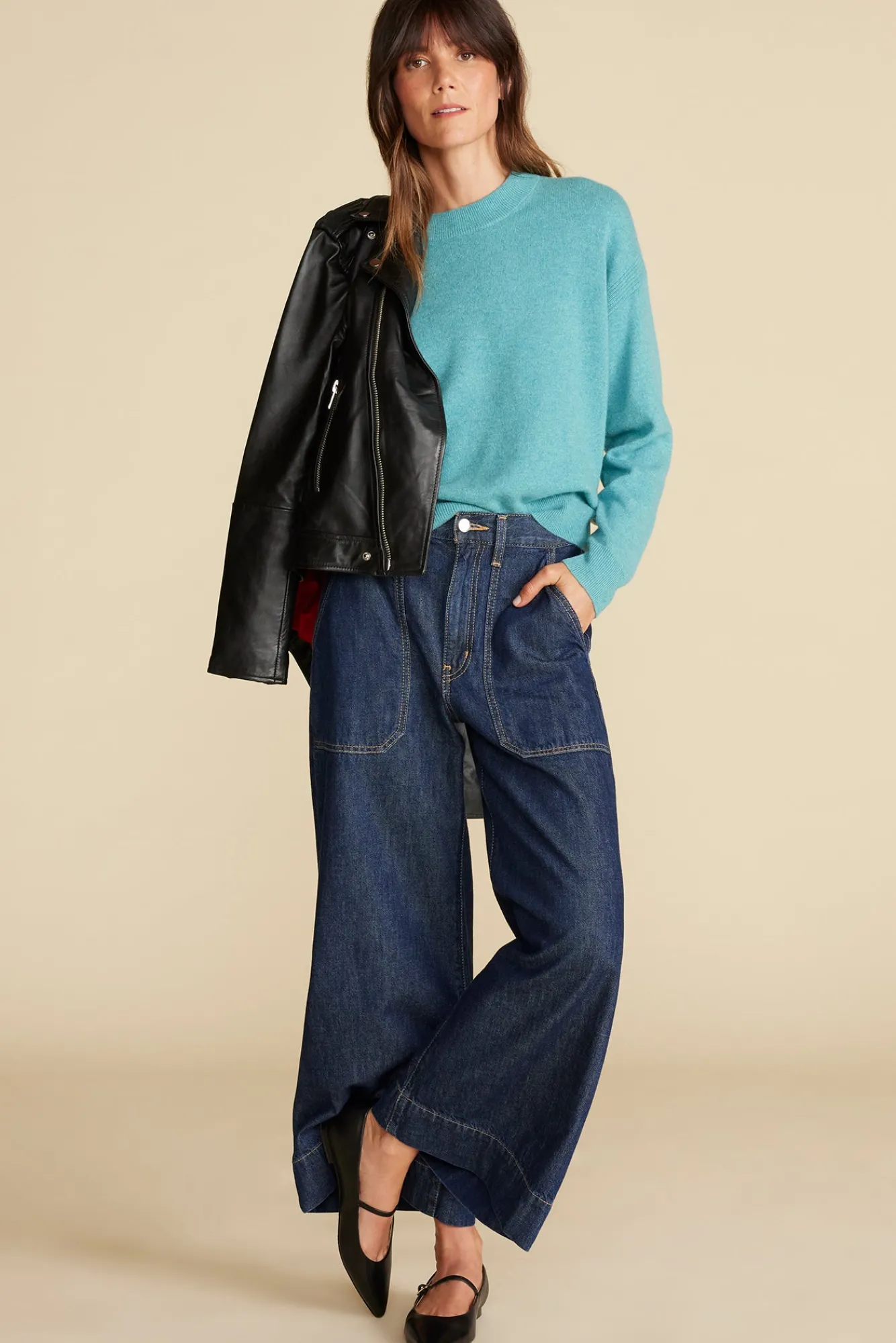 Amour Vert Pearl Cashmere Sweater- Sweaters & Cardigans