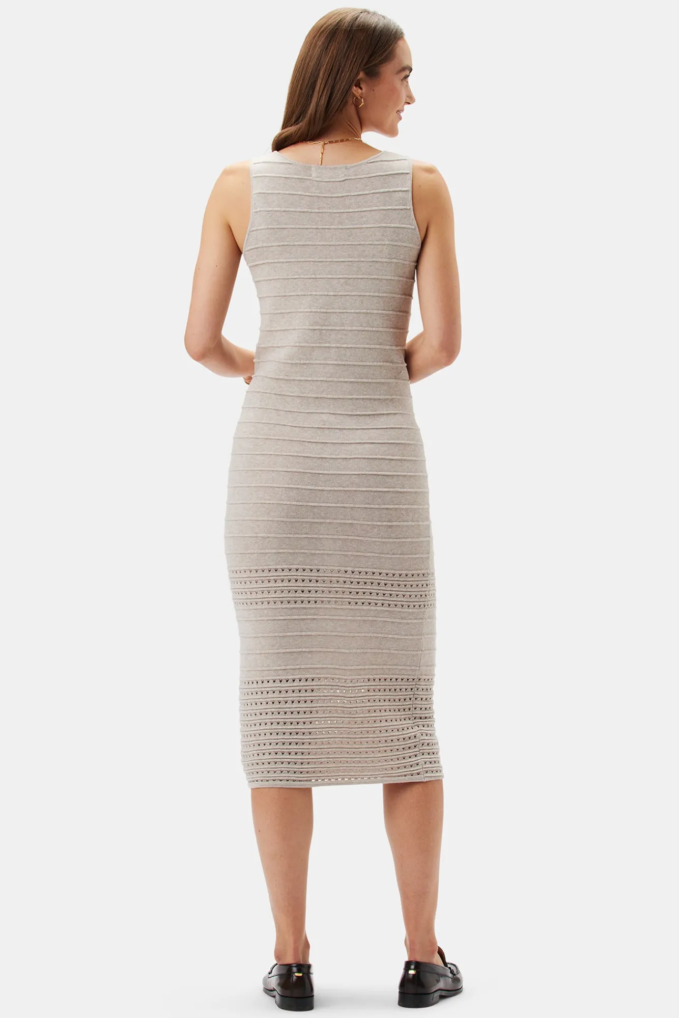 Amour Vert Cora Flaxen Eco Dress- Dresses|Clearance