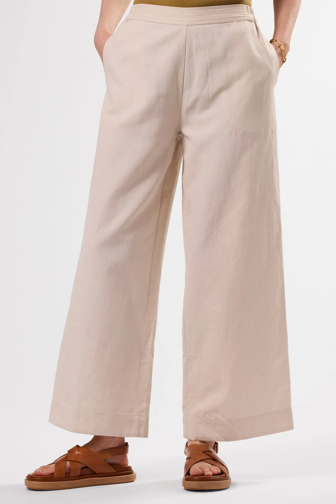 Amour Vert Malia Cotton Linen Pant- Clearance