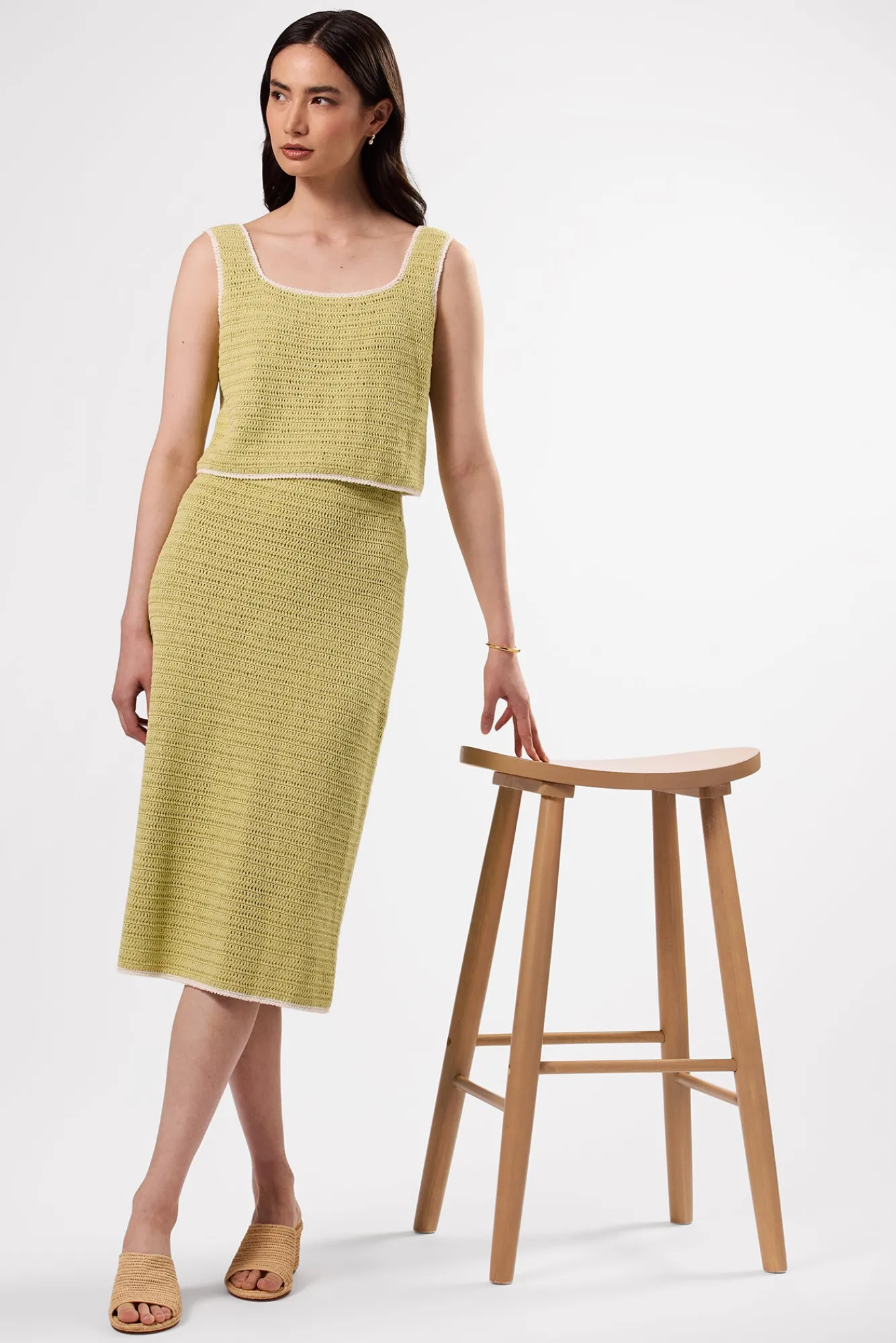 Amour Vert Meli Crochet Skirt- Skirts|Clearance