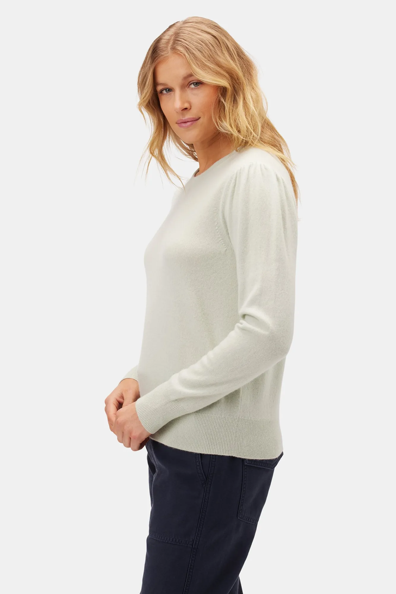 Amour Vert Odilia Cashmere Sweater- Sweaters & Cardigans|Clearance