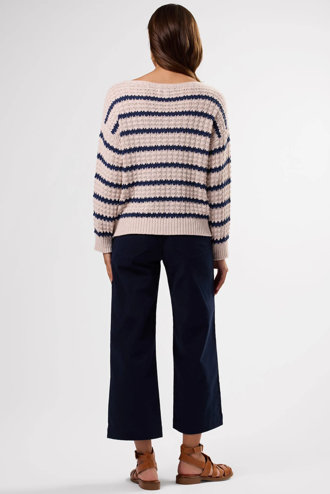 Amour Vert Stripe Novelty Sweater- Sweaters & Cardigans|Clearance