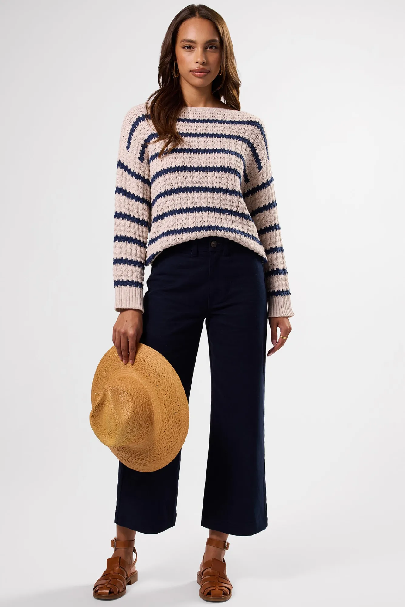 Amour Vert Stripe Novelty Sweater- Sweaters & Cardigans|Clearance