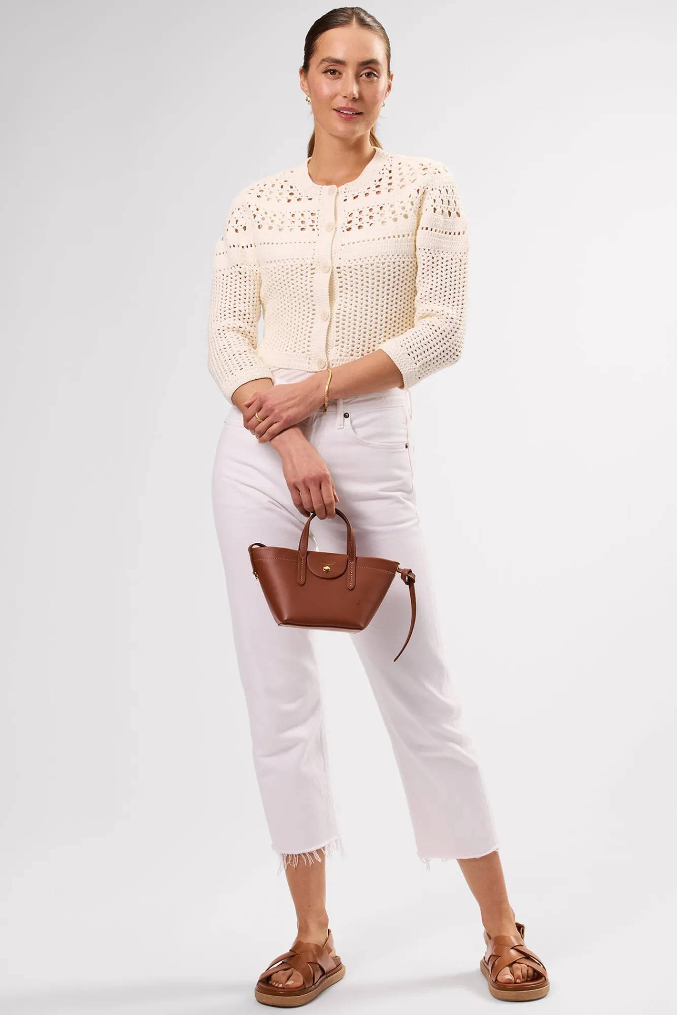 Amour Vert Crochet Cardigan- Sweaters & Cardigans|Clearance