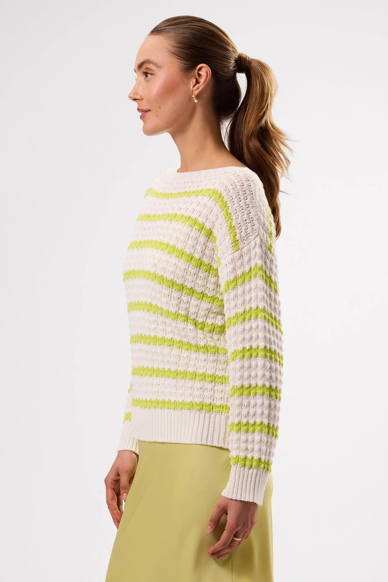 Amour Vert Stripe Novelty Sweater- Sweaters & Cardigans|Clearance