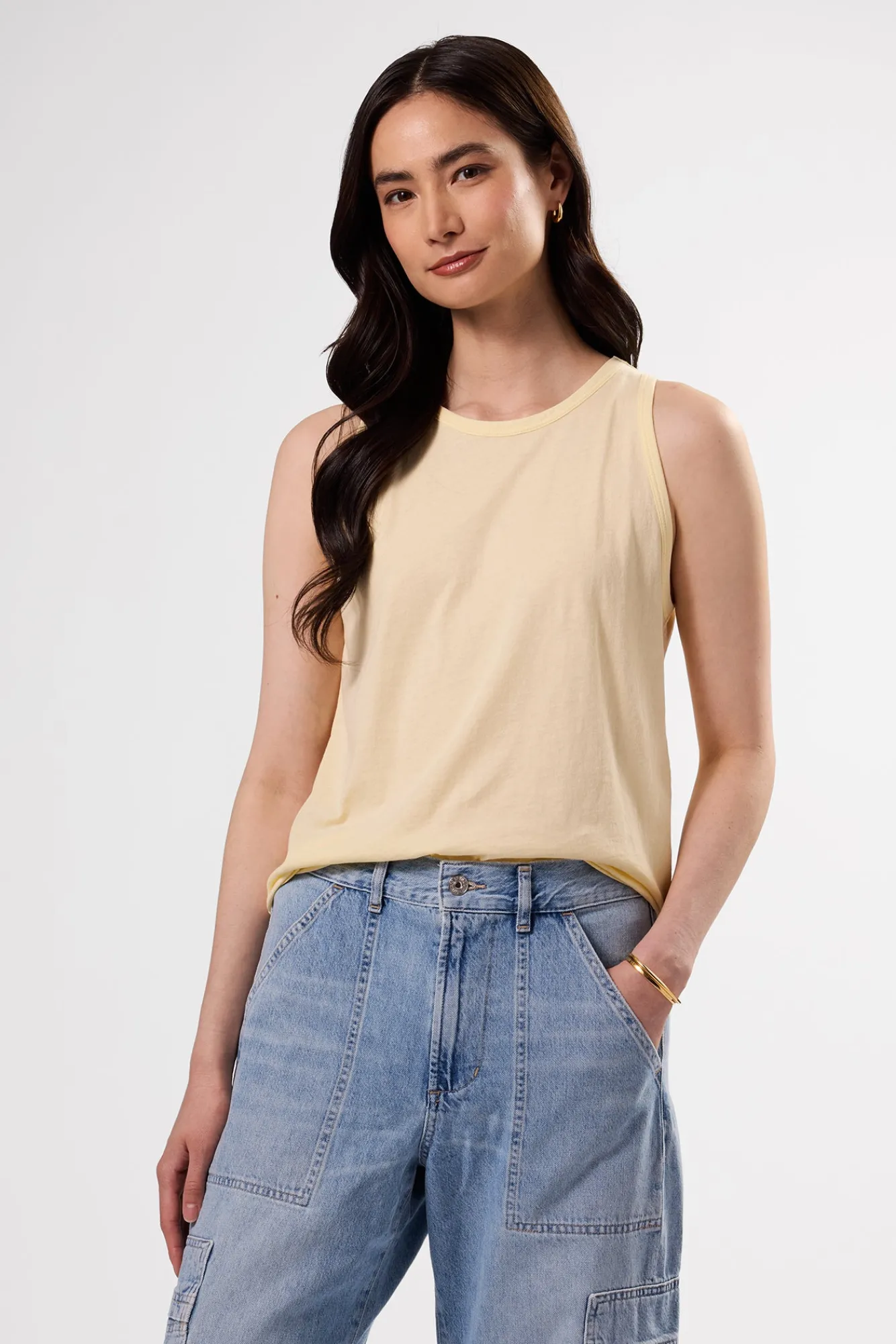 Amour Vert Jillian Organic Cotton Tank- Tops|Clearance