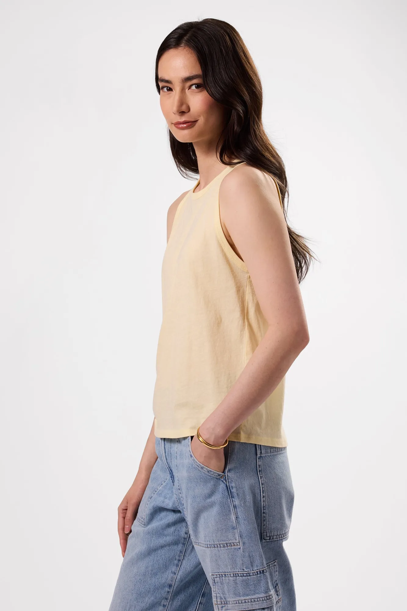 Amour Vert Jillian Organic Cotton Tank- Tops|Clearance
