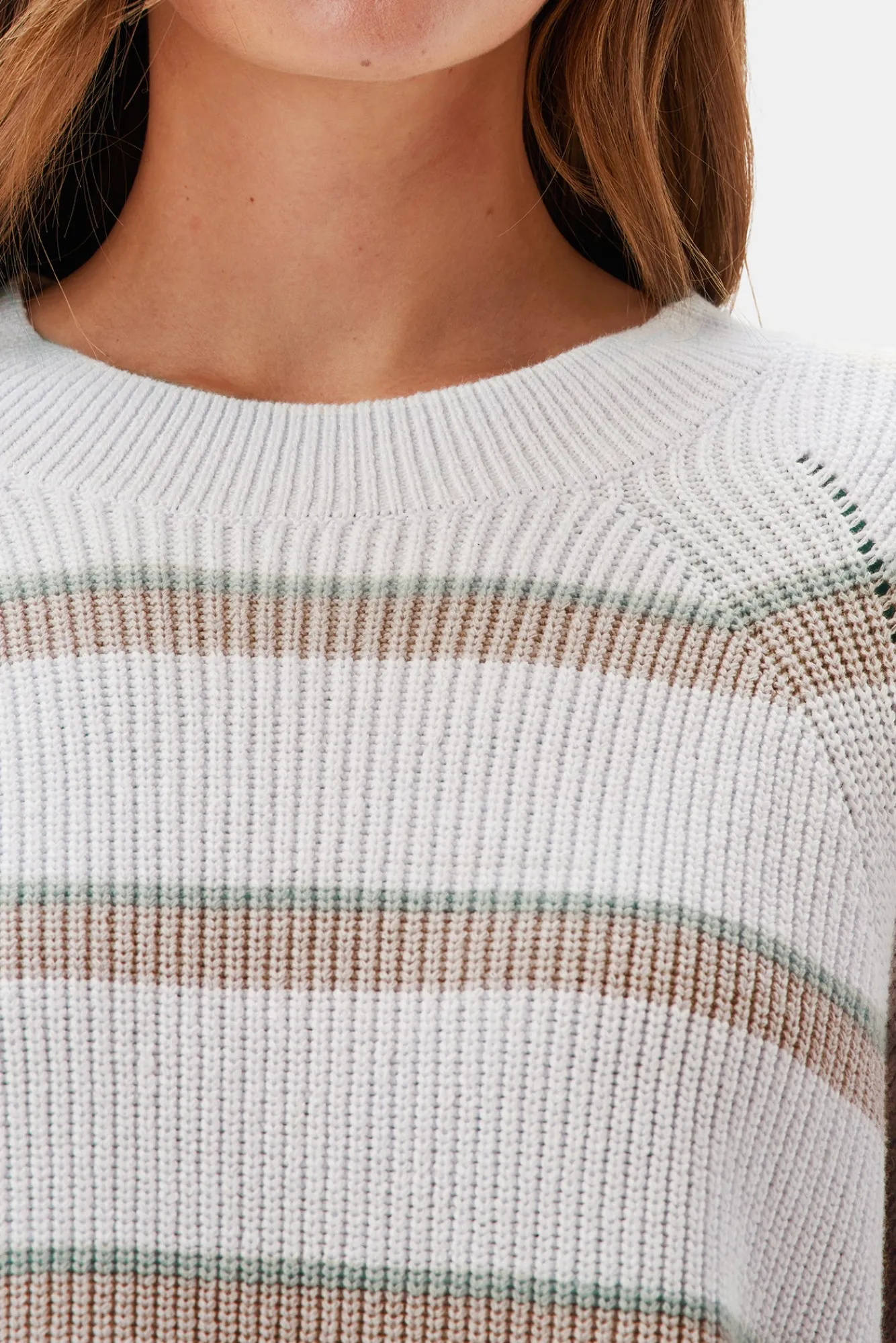 Amour Vert Emma Striped Sweater- Sweaters & Cardigans|Clearance