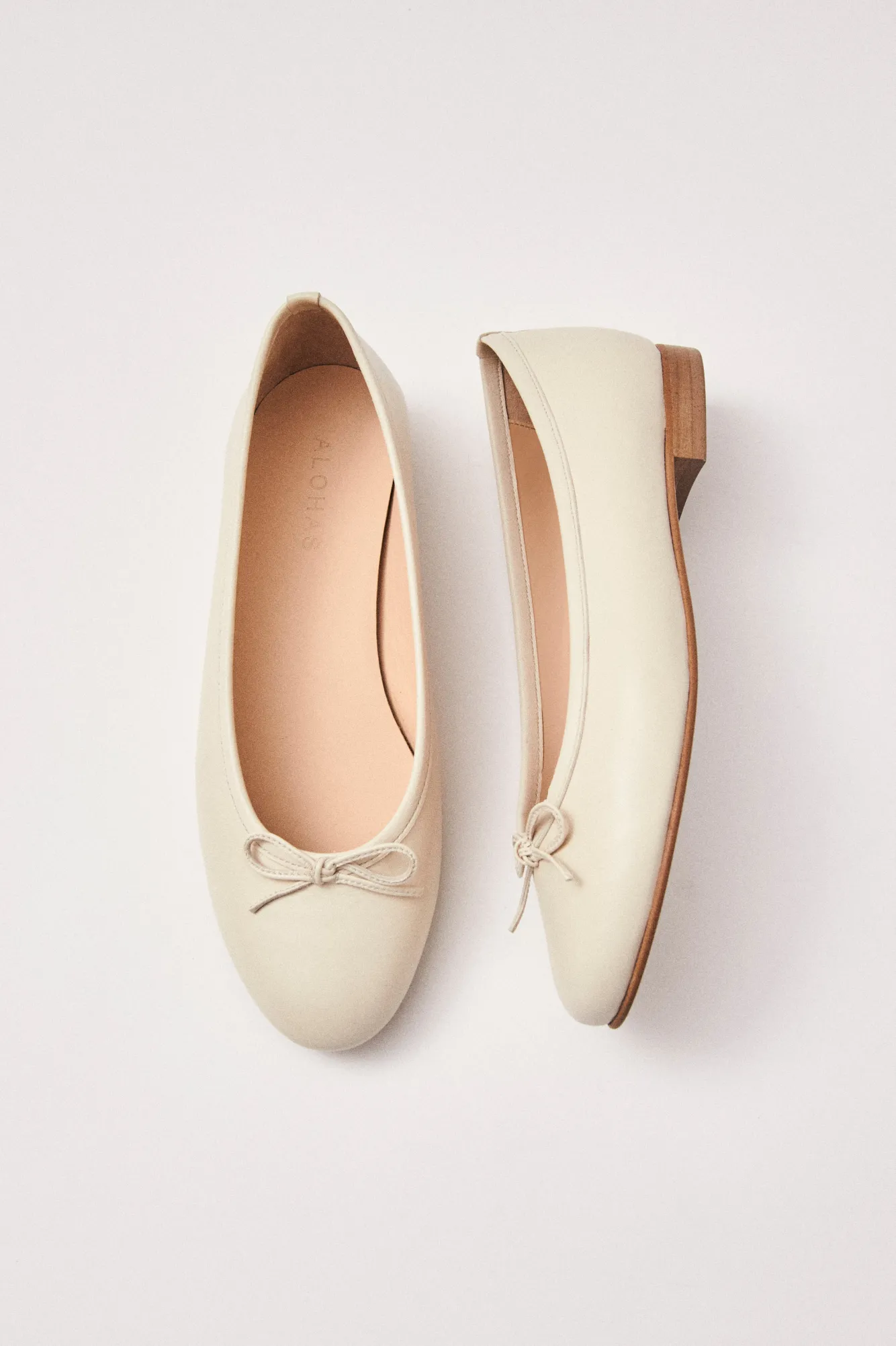 Amour Vert Alohas Oriana Leather Ballet Flats- Shoes