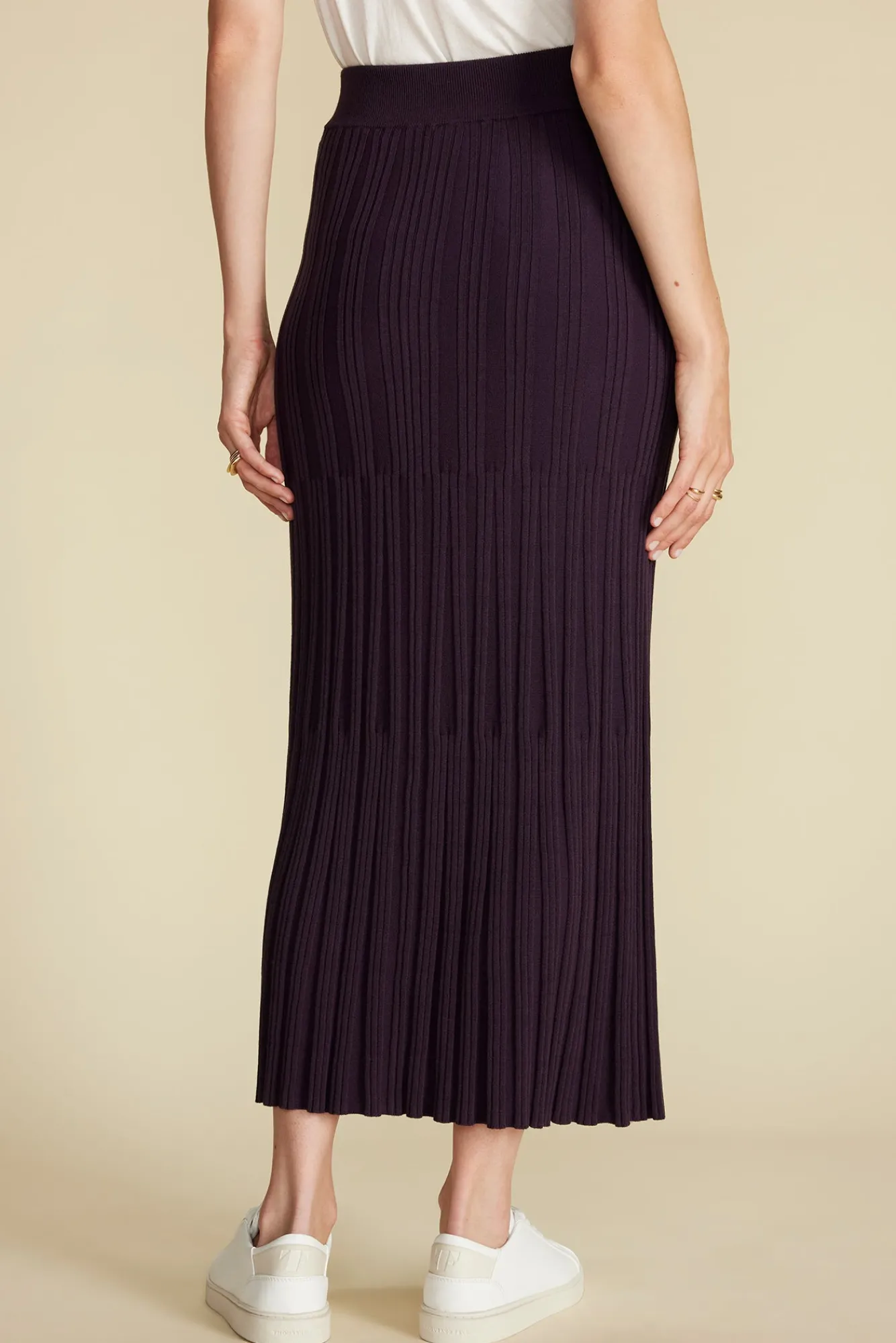 Amour Vert Cerise Knit Midi Skirt- Skirts|Clearance