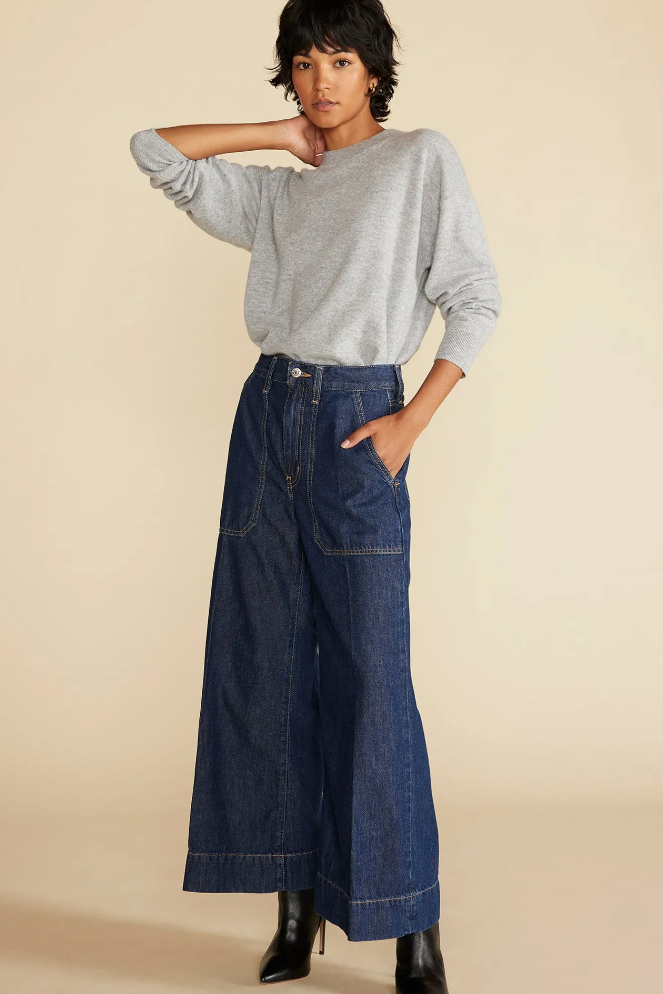 Amour Vert ETICA Matis Ultra Wide Leg Jean- Pants|Denim