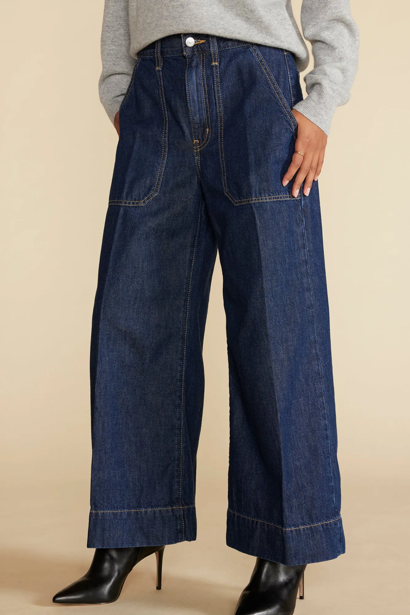 Amour Vert ETICA Matis Ultra Wide Leg Jean- Pants|Denim